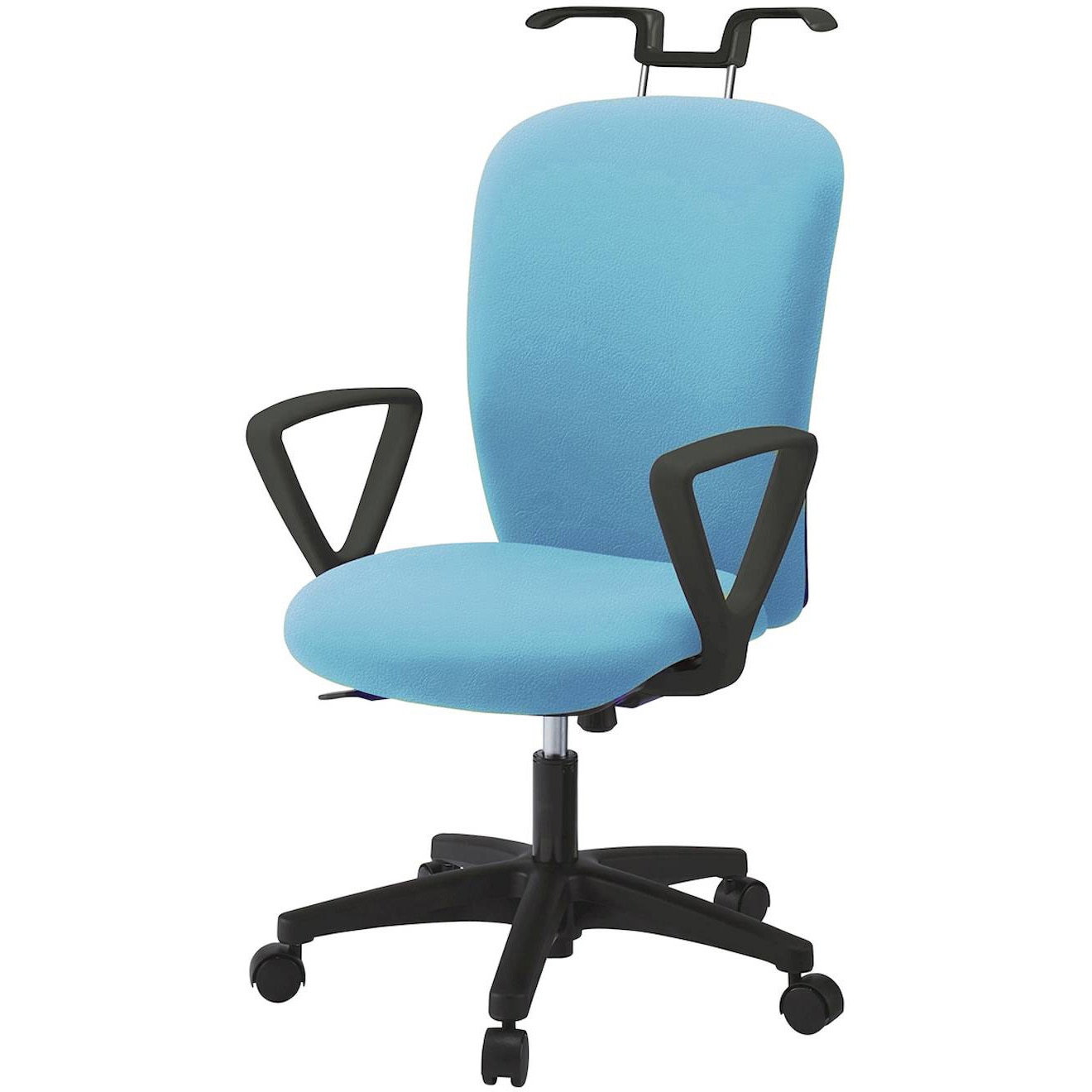 KT-356DLH-T1S4 リエットRチェア ハイバック 固定肘・ハンガー付 ビニールレザー  <配送時組立サービス付> 1脚 イトーキ 【通販モノタロウ】