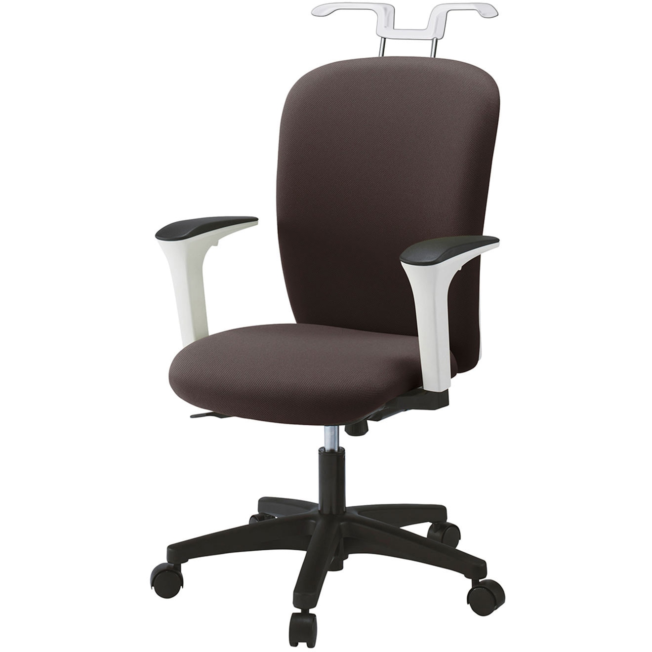 KT-357PVHM-WTH2 リエットRチェア ハイバック 可動肘・ハンガー付<配送時組立サービス付> イトーキ 肘掛あり 抵抗付ウレタン双輪キャスター ホワイト  KT-357PVHM-WTH2 42,887円