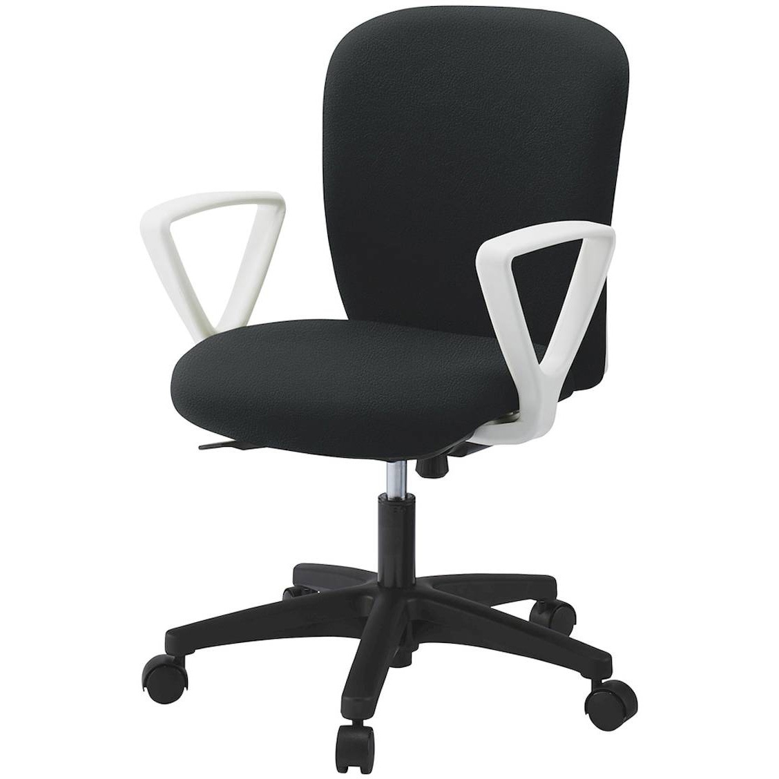 KT-366DLM-WTT1 リエットRチェア ローバック 固定肘付 ビニールレザー  <配送時組立サービス付> イトーキ 肘掛あり 抵抗付ウレタン双輪キャスター ホワイト  KT-366DLM-WTT1