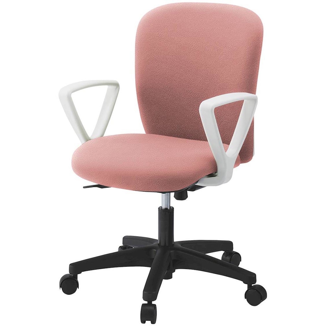 KT-366DLM-WTM6 リエットRチェア ローバック 固定肘付 ビニールレザー  <配送時組立サービス付> イトーキ 肘掛あり 抵抗付ウレタン双輪キャスター ホワイト  KT-366DLM-WTM6