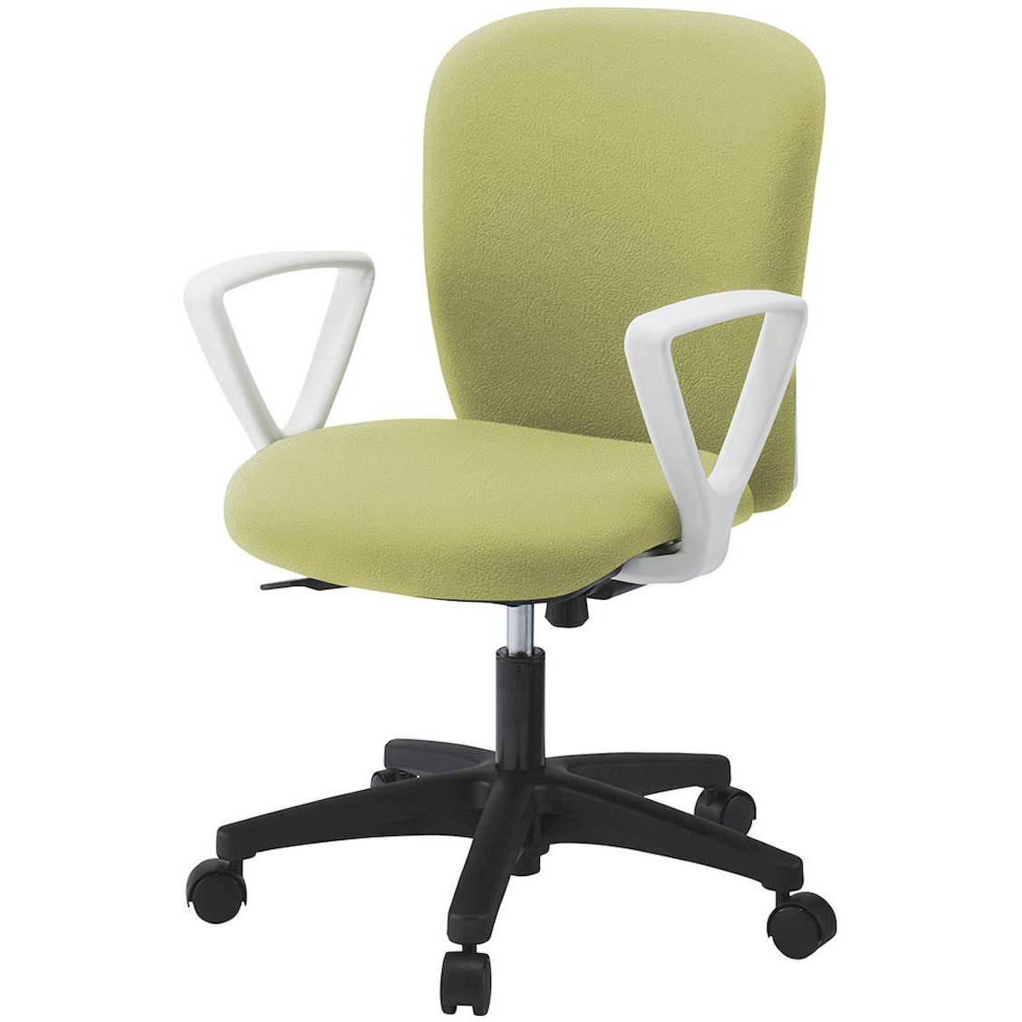 KT-366DLM-WTL8 リエットRチェア ローバック 固定肘付 ビニールレザー  <配送時組立サービス付> イトーキ 肘掛あり 抵抗付ウレタン双輪キャスター ホワイト  KT-366DLM-WTL8