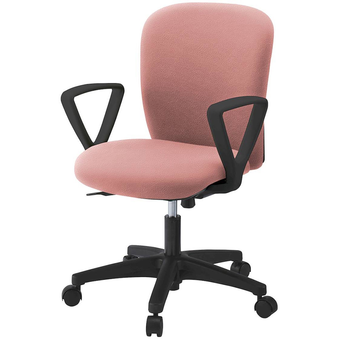 KT-366DLM-T1M6 リエットRチェア ローバック 固定肘付 ビニールレザー  <配送時組立サービス付> イトーキ 肘掛あり 抵抗付ウレタン双輪キャスター ブラック  KT-366DLM-T1M6