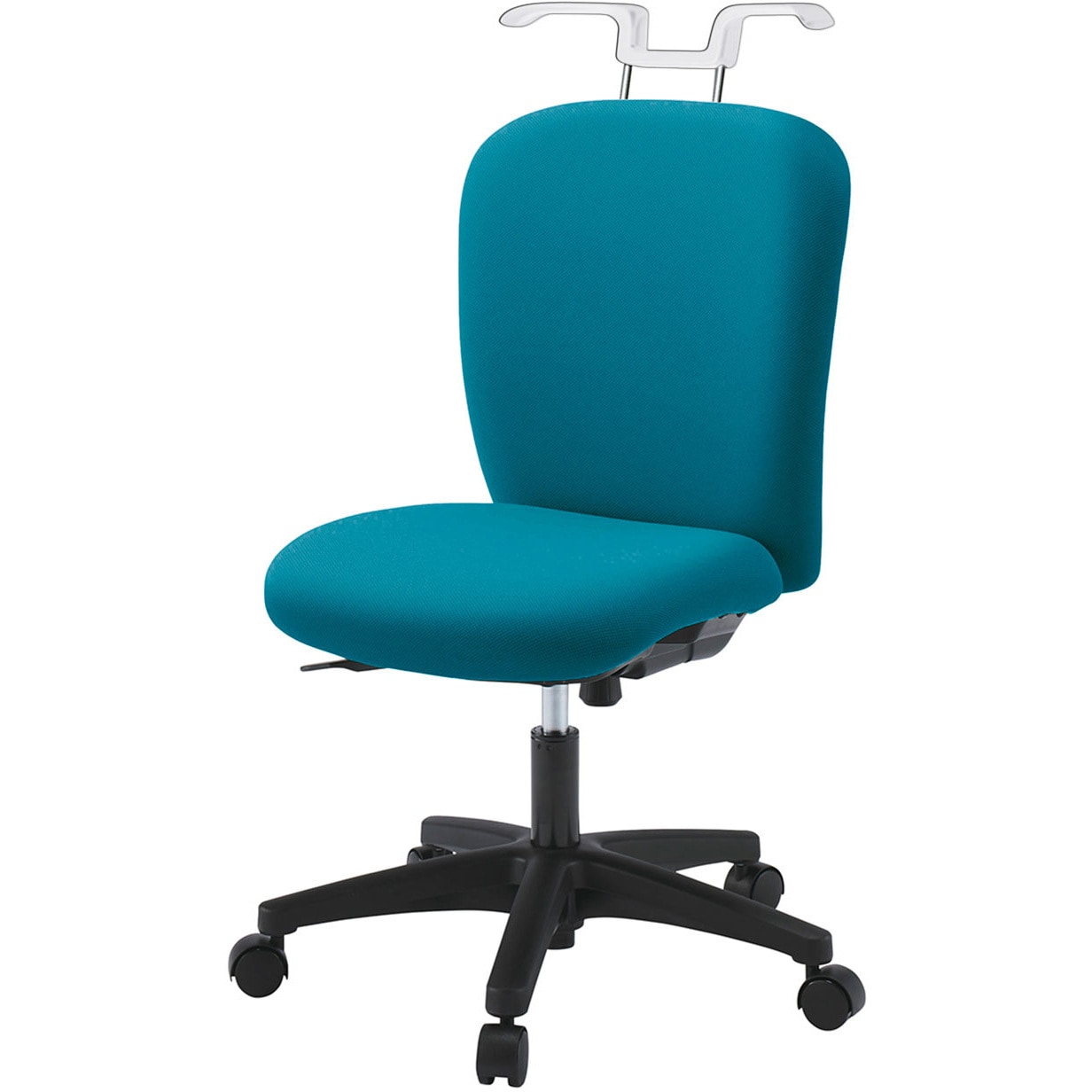 KT-360PVHM-WTA3 リエットRチェア ローバック ハンガー付<配送時組立サービス付> イトーキ 抵抗付ウレタン双輪キャスター ホワイト 高さ825～925mm幅570mm奥行575mm  KT-360PVHM-WTA3