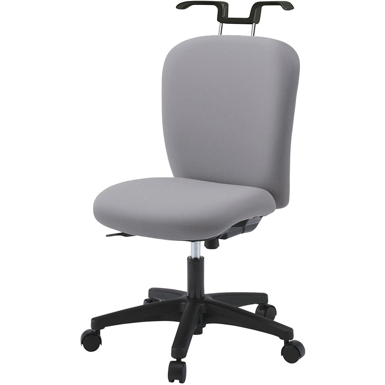 KT-360PVHM-T1W6 リエットRチェア ローバック ハンガー付<配送時組立サービス付> イトーキ 抵抗付ウレタン双輪キャスター ブラック 高さ825～925mm幅570mm奥行575mm  KT-360PVHM-T1W6 28,587円