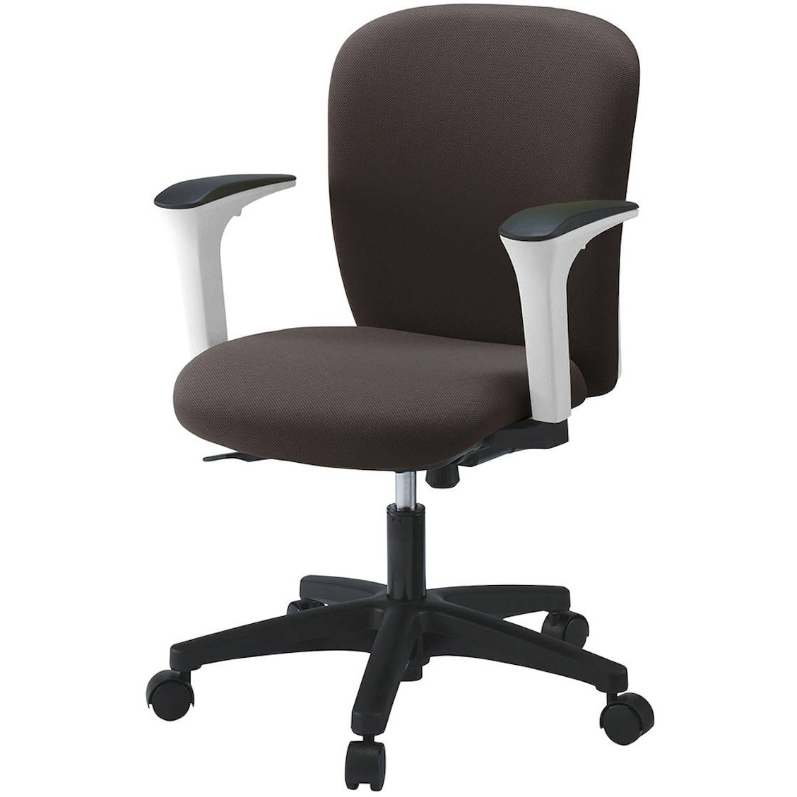 KT-367PVM-WTH2 リエットRチェア ローバック 可動肘付<配送時組立サービス付> イトーキ 肘掛あり 抵抗付ウレタン双輪キャスター ホワイト  KT-367PVM-WTH2