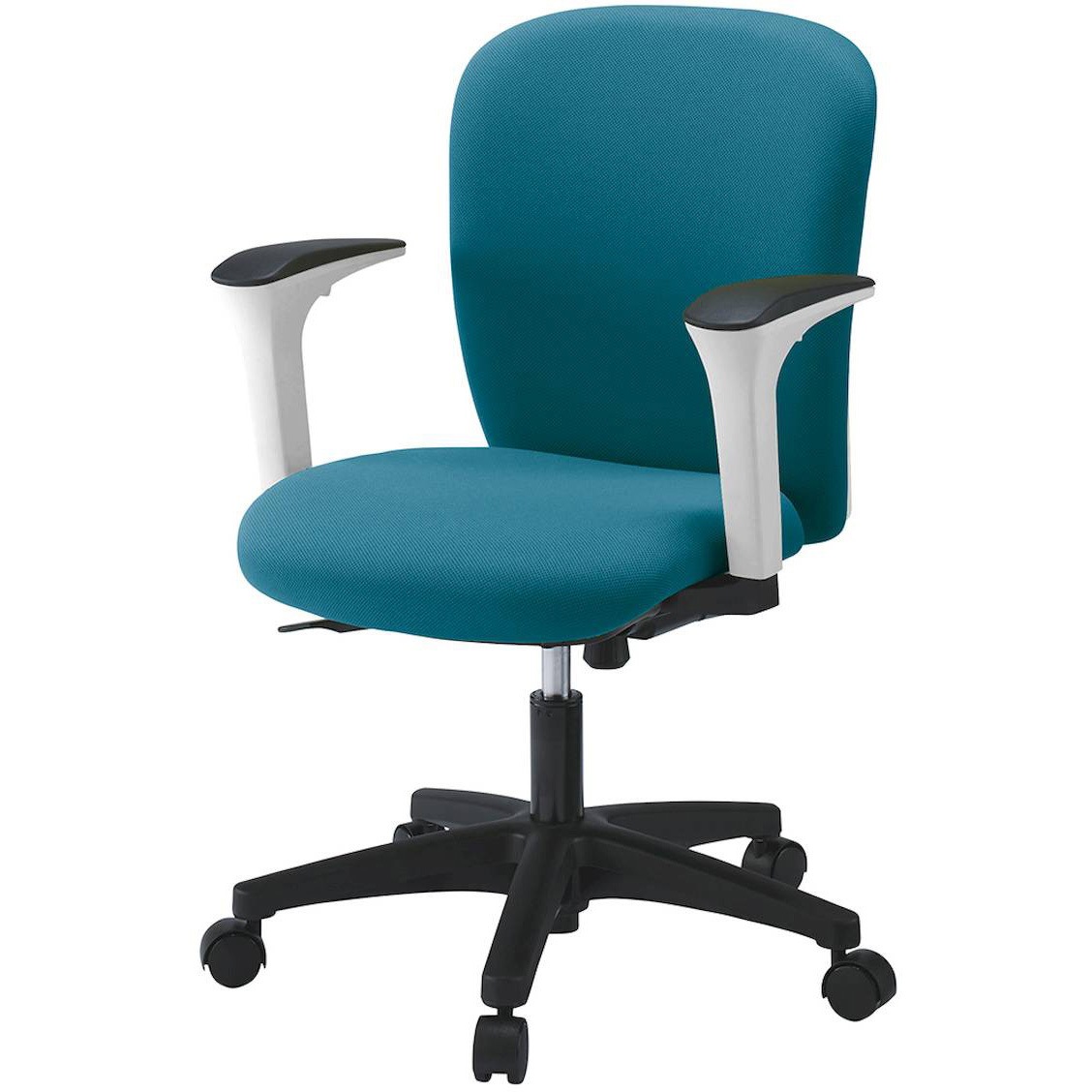 KT-367PVM-WTA3 リエットRチェア ローバック 可動肘付<配送時組立サービス付> イトーキ 肘掛あり 抵抗付ウレタン双輪キャスター ホワイト  KT-367PVM-WTA3