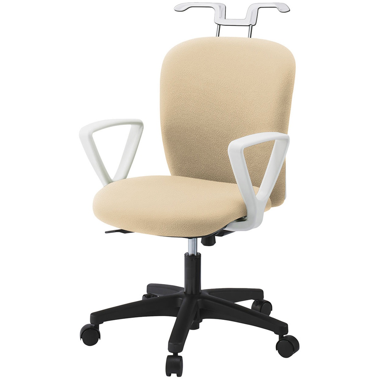 KT-366DLH-WTK6 リエットRチェア ローバック 固定肘・ハンガー付 ビニールレザー  <配送時組立サービス付> 1脚 イトーキ 【通販モノタロウ】 32,487円