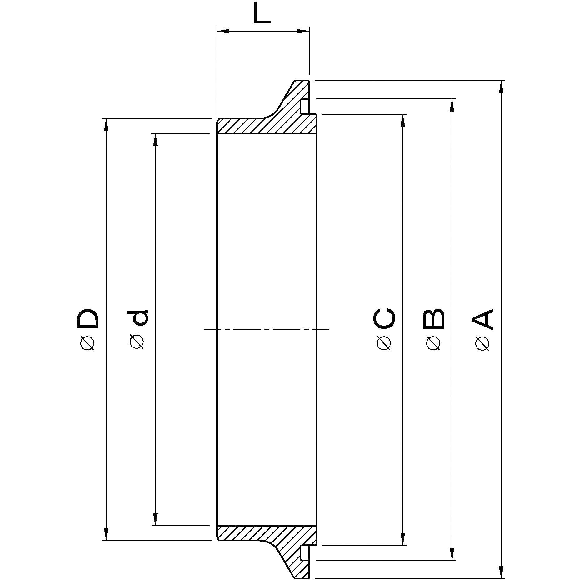 高圧用Wフェルール(OA・SUS304) オサメ工業 呼び径500A - 【通販 高圧用Wフェルール(OA・SUS304) オサメ工業 呼び径500A - 【通販