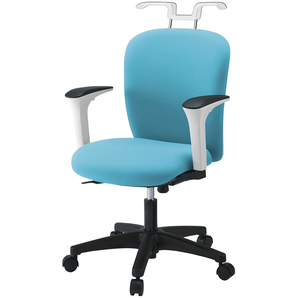 KT-367DLHM-WTS4 リエットRチェア ローバック 可動肘・ハンガー付 ビニールレザー  <配送時組立サービス付> 1脚 イトーキ 【通販モノタロウ】