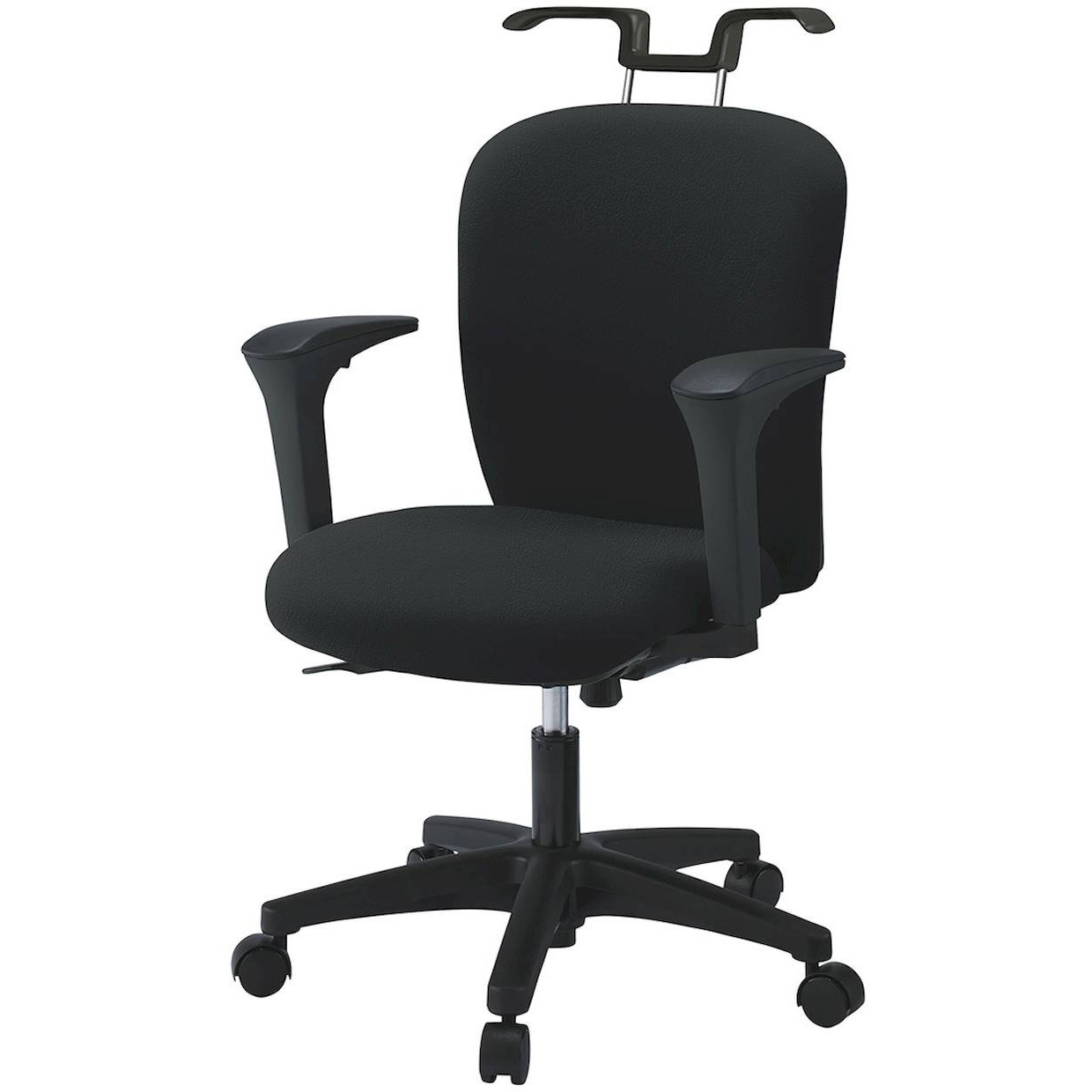 KT-367DLHM-T1T1 リエットRチェア ローバック 可動肘・ハンガー付 ビニールレザー  <配送時組立サービス付> 1脚 イトーキ 【通販モノタロウ】 38,987円