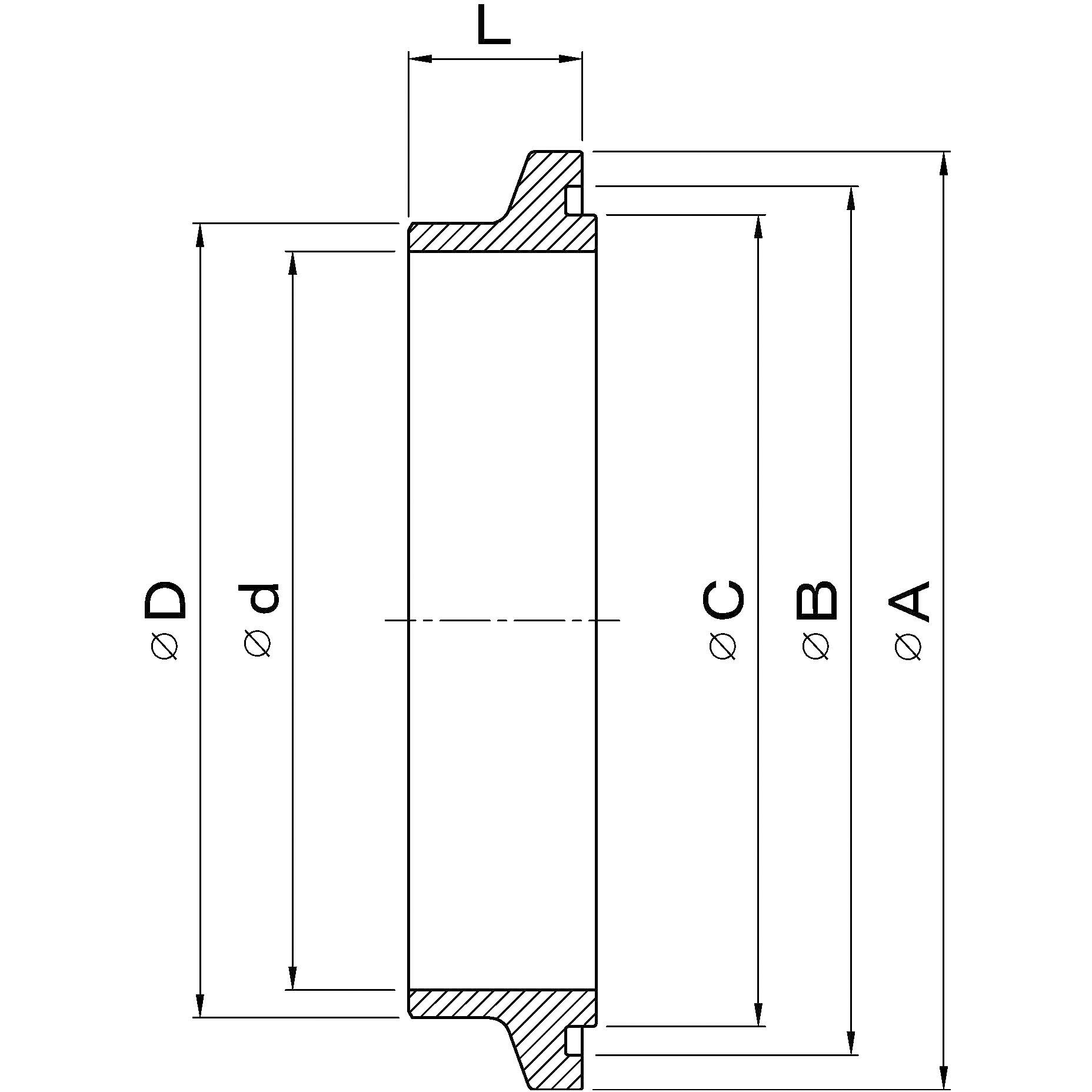 低圧用Wフェルール(OA・SUS304) オサメ工業 呼び径350A - 【通販 低圧用Wフェルール(OA・SUS304) オサメ工業 呼び径350A - 【通販