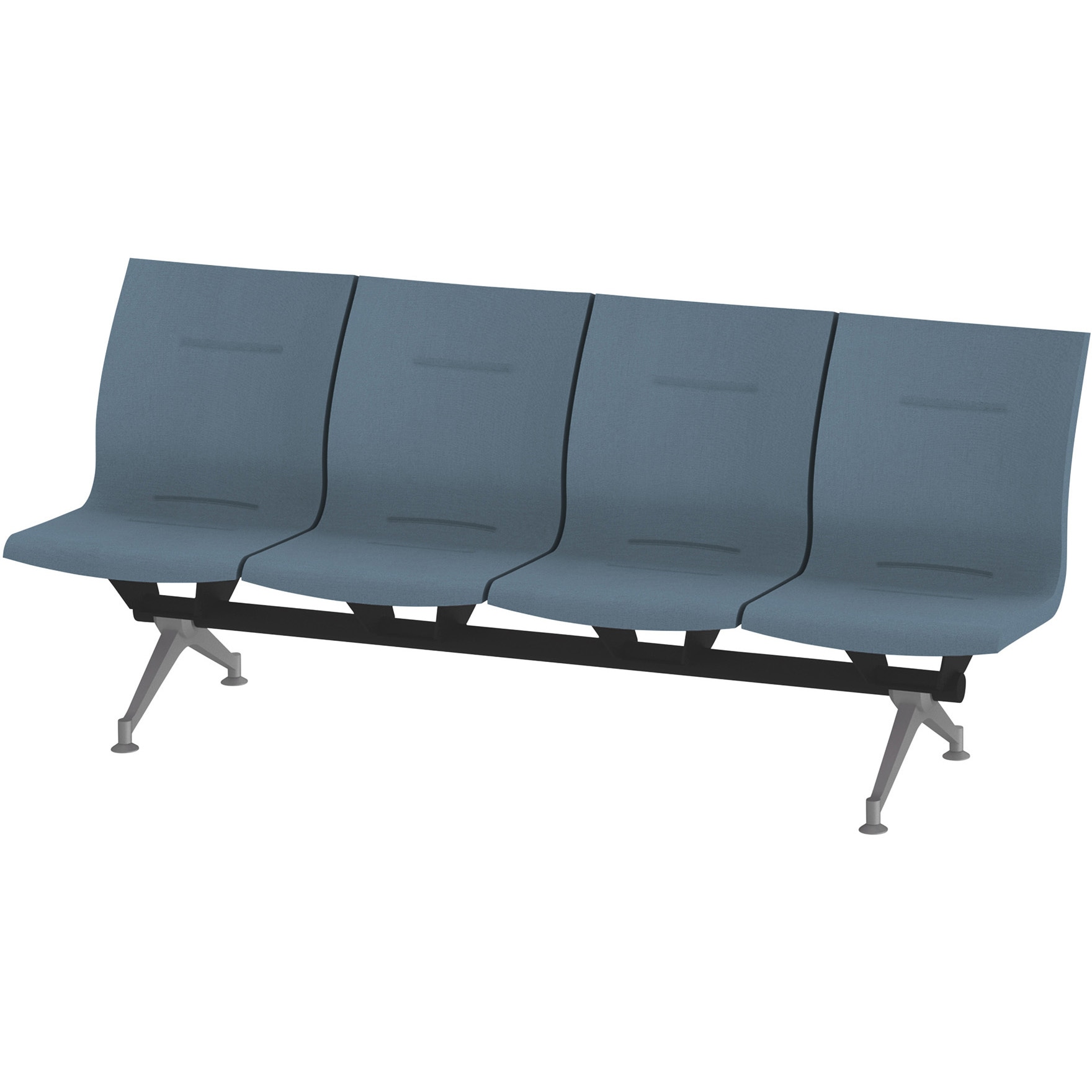 LSL-314D-S7 ウェイティングSL  4連肘なし 2トーンバック<配送時組立サービス付> イトーキ 幅2230mm奥行635mm高さ900mm  LSL-314D-S7 189,900円