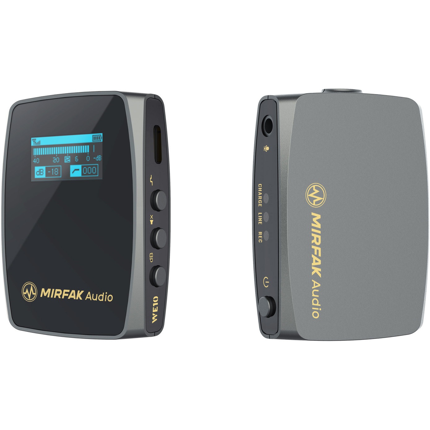 MAF11 デュアルチャンネルコンパクトワイヤレスマイクシステム MIRFAK Audio(ミルファクオーディオ) ブラック色