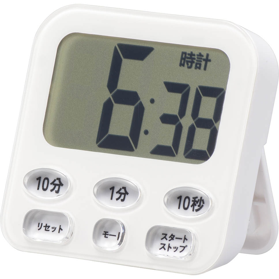 COK-T141-W 時計付き大画面デジタルタイマー 1個 オーム電機 【通販
