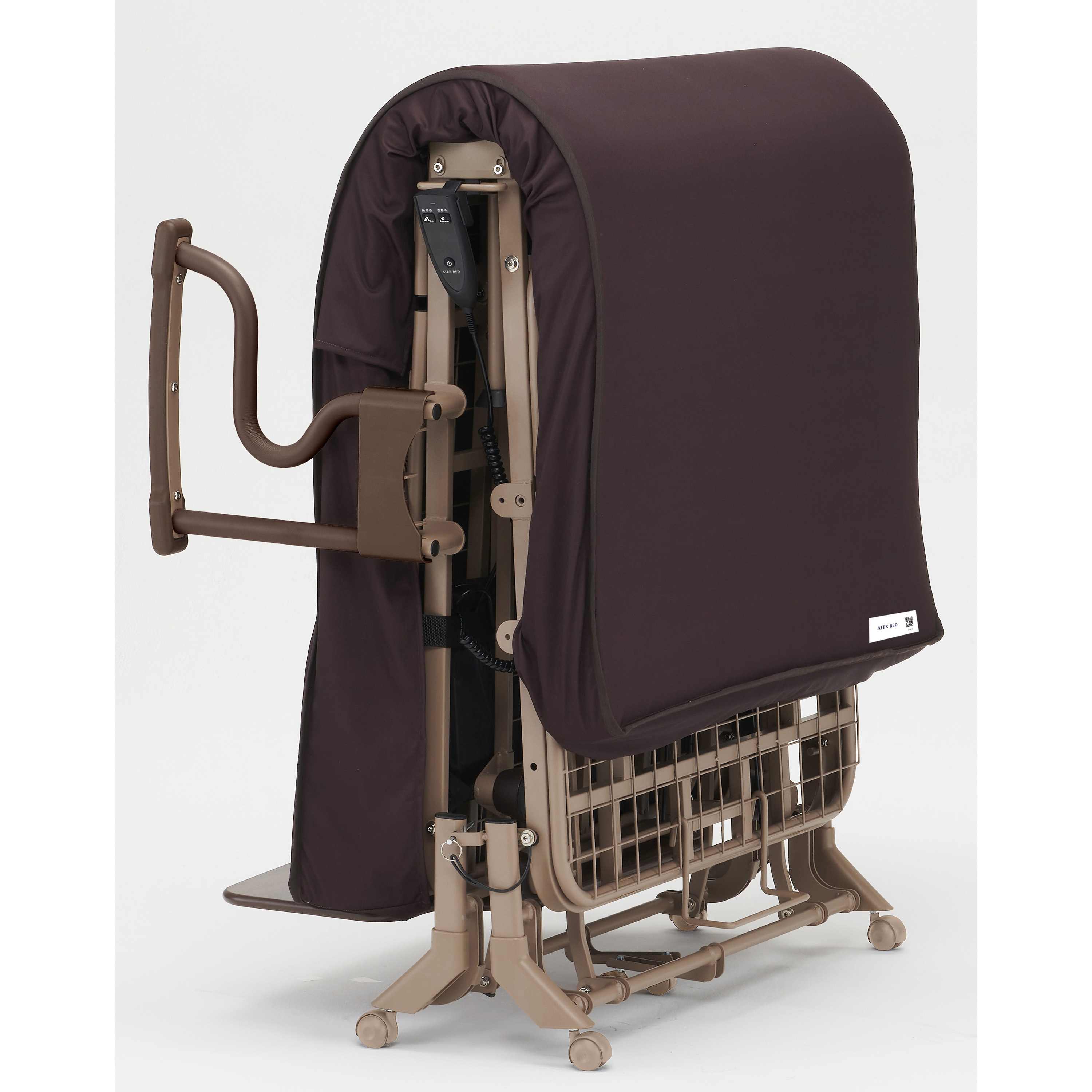 AX-BE721 収納式 電動リクライニングベッド 1台(43kg) ATEX(アテックス