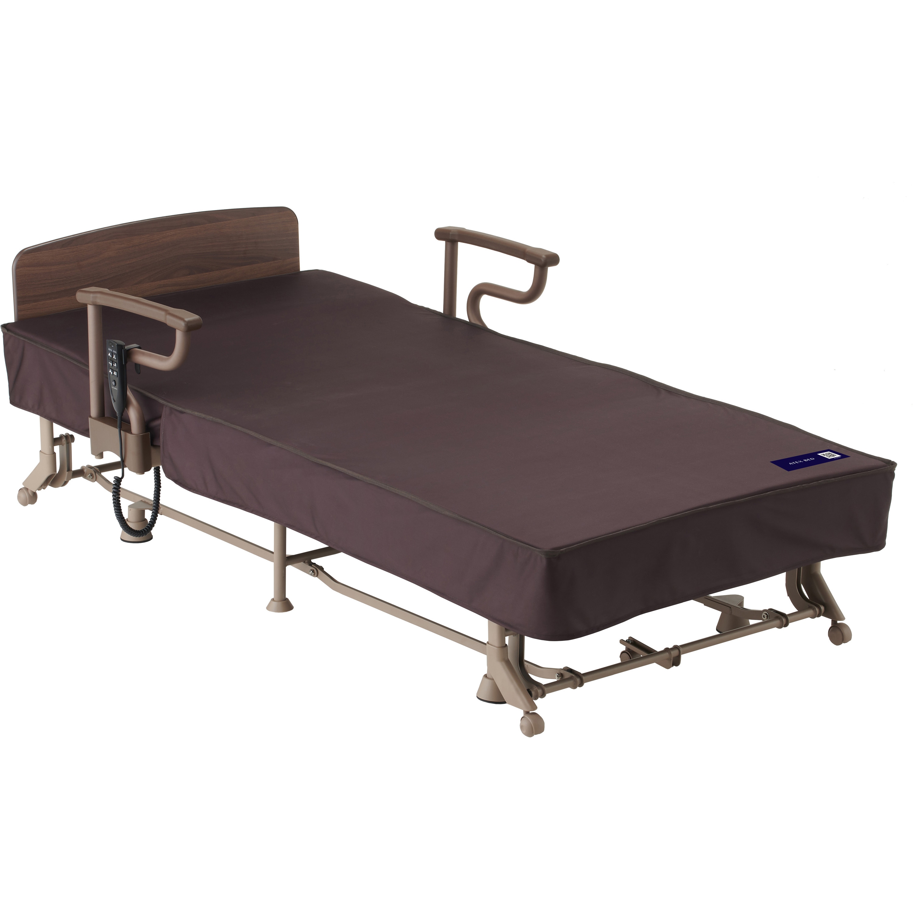 AX-BE722 収納式 電動リクライニングベッド 1台(44kg) ATEX(アテックス