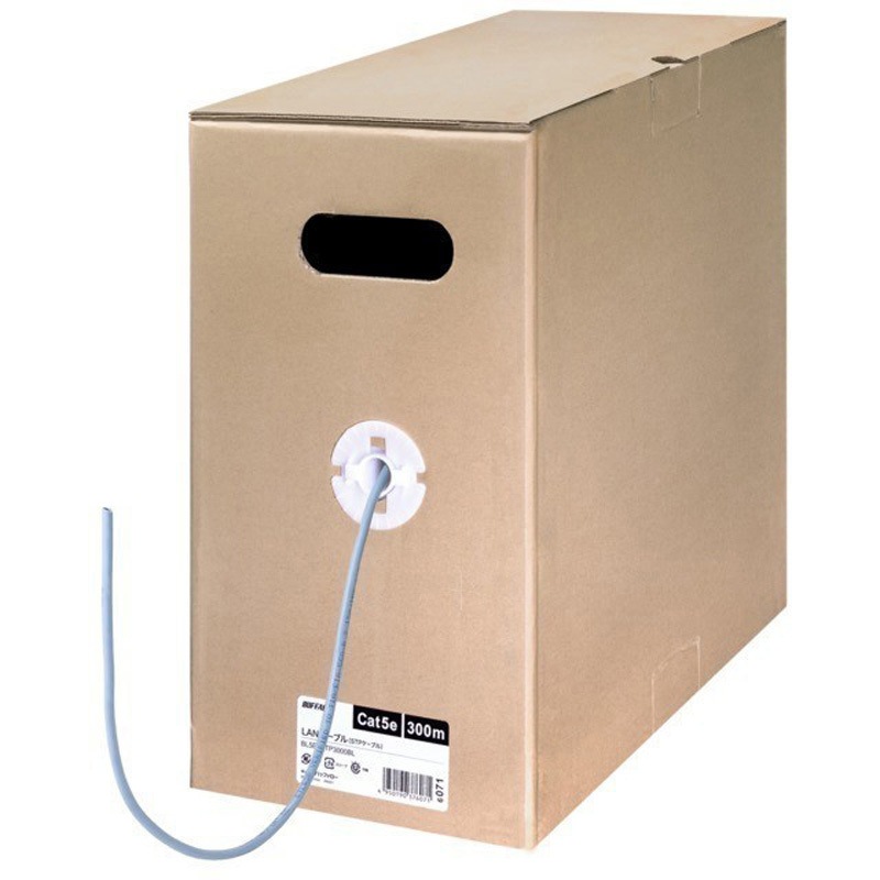 BL5ETSTP3000BL ツメ折れないCat5e LANケーブル STP BUFFALO(バッファロー) コネクタあり 伝送帯域100MHz 長さ300m 1式 BL5ETSTP3000BL