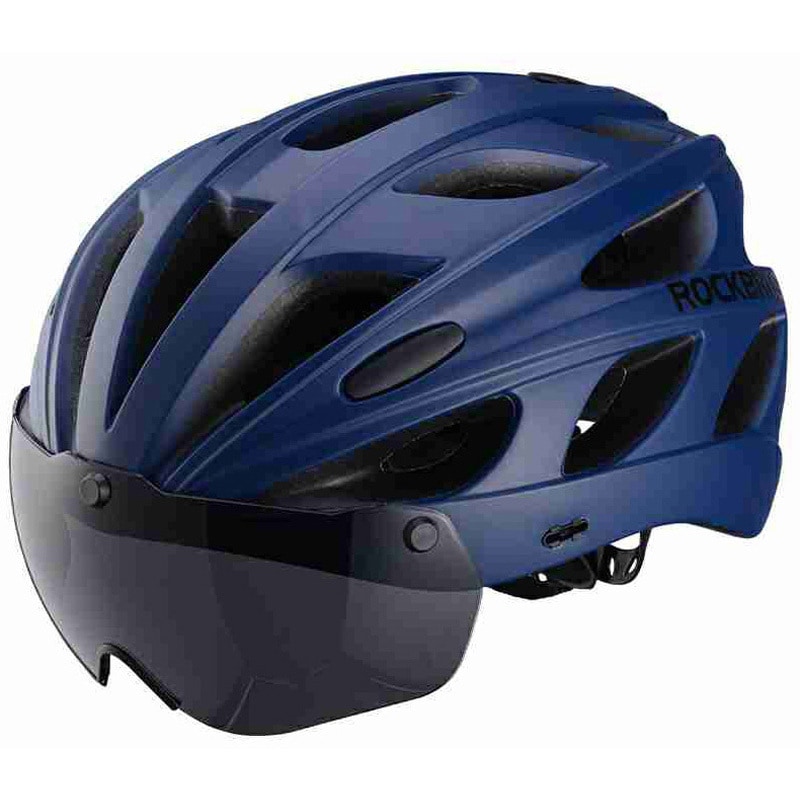 MTT-16-BL 自転車用サングラス付きヘルメット(TT-16) 1個 ROCKBROS