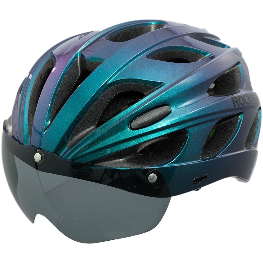 自転車(ヘルメットつき) MTT-16-CP 自転車用サングラス付きヘルメット(TT-16) ROCKBROS(ロック