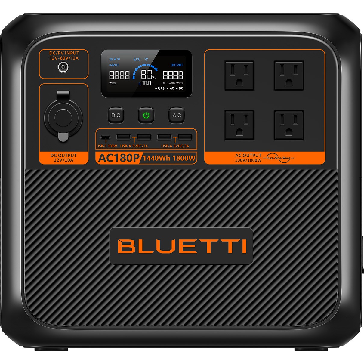 AC180P ポータブル電源 ACシリーズ BLUETTI(ブルーティ) 定格出力1800W
