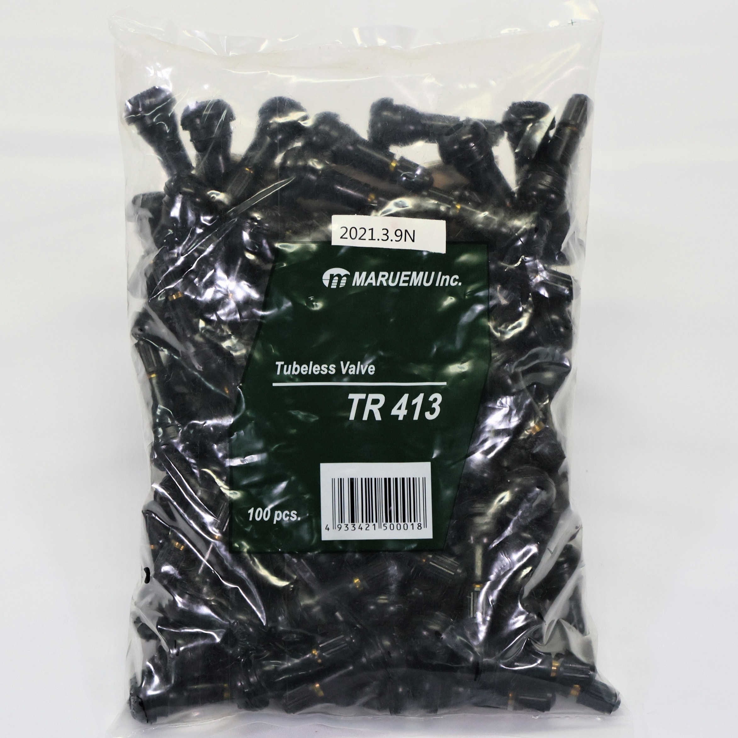 TR413 チューブレスバルブ (耐熱コア/シーリングパッキン付) マルエム