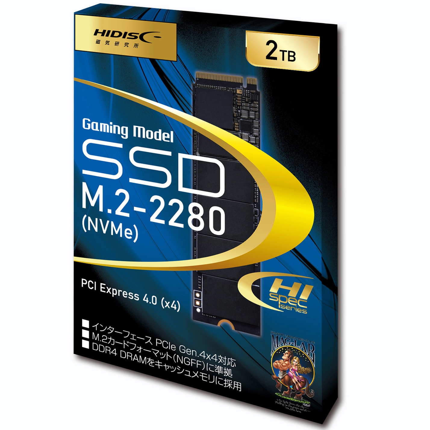 HDM2-E18-2TB 内蔵SSD PCIe 4.0 NVMe M.2 2280 SSD 1台 HIDISC 【通販モノタロウ】