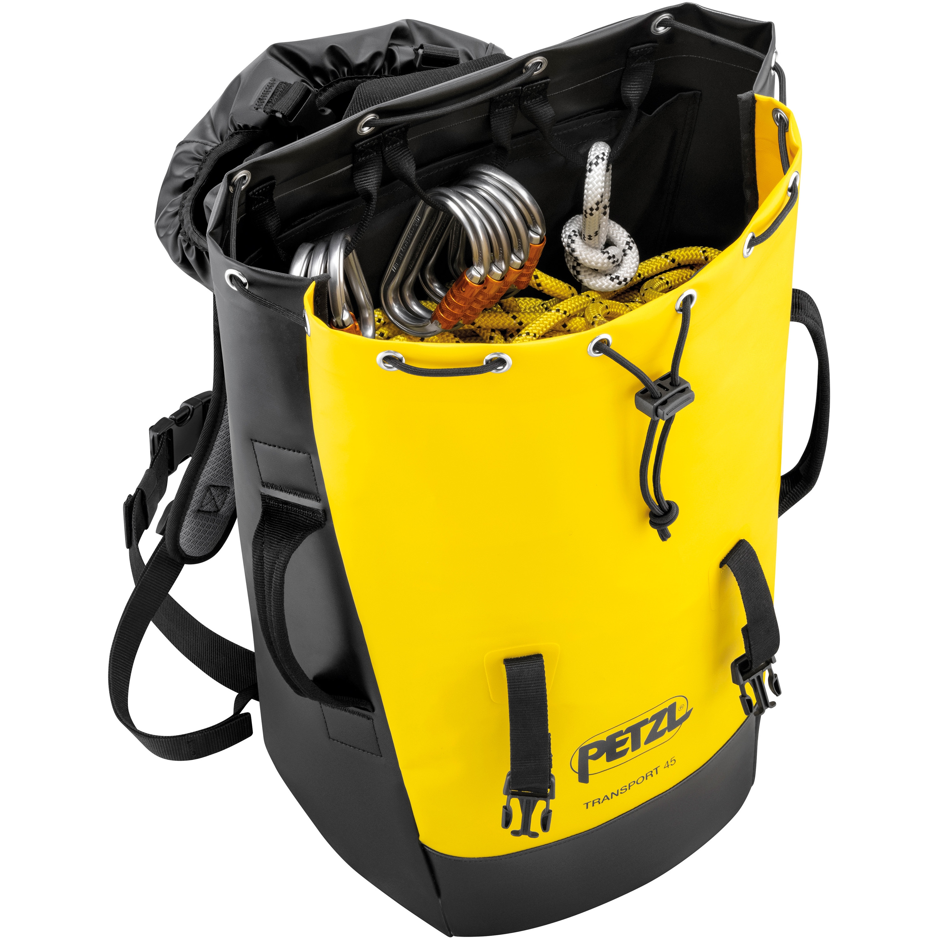 S042BA00 バックパック トランスポート PETZL イエロー/ブラック色