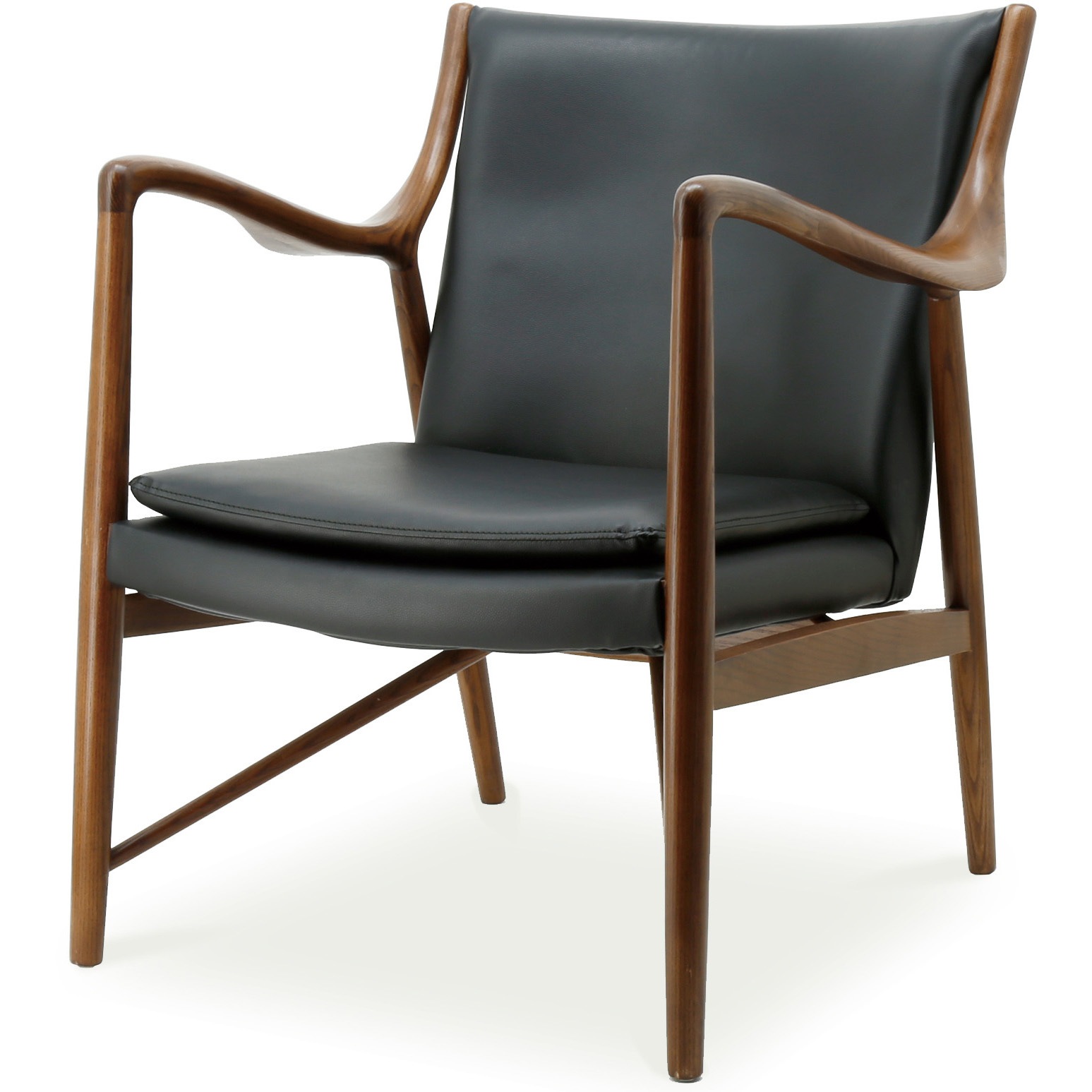 293273 ノヴァ ラウンジチェア 関家具(COMFY/コンフィー) ブラック色