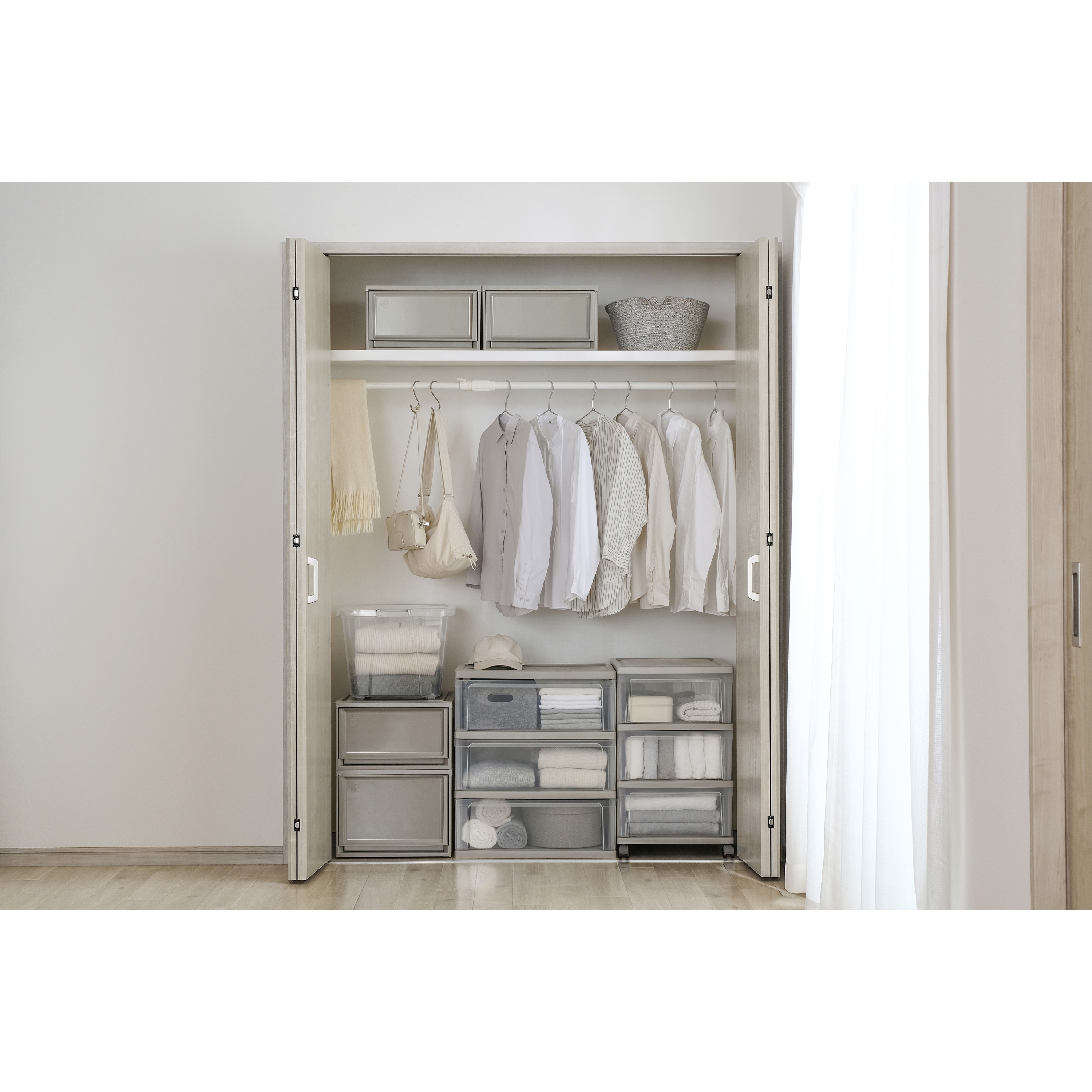 BC-LD チェスト アイリスオーヤマ ダークグレー色 幅390mm奥行500mm高