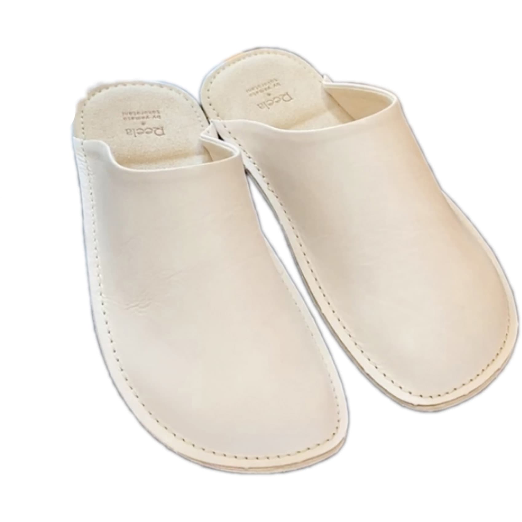 YLS211 IVR Reelaルームサボ本革スムース 23-24(Lady) ヤマト(サンダル) スリッパ アイボリー色 サイズ23～24cm 1足 YLS211 IVR