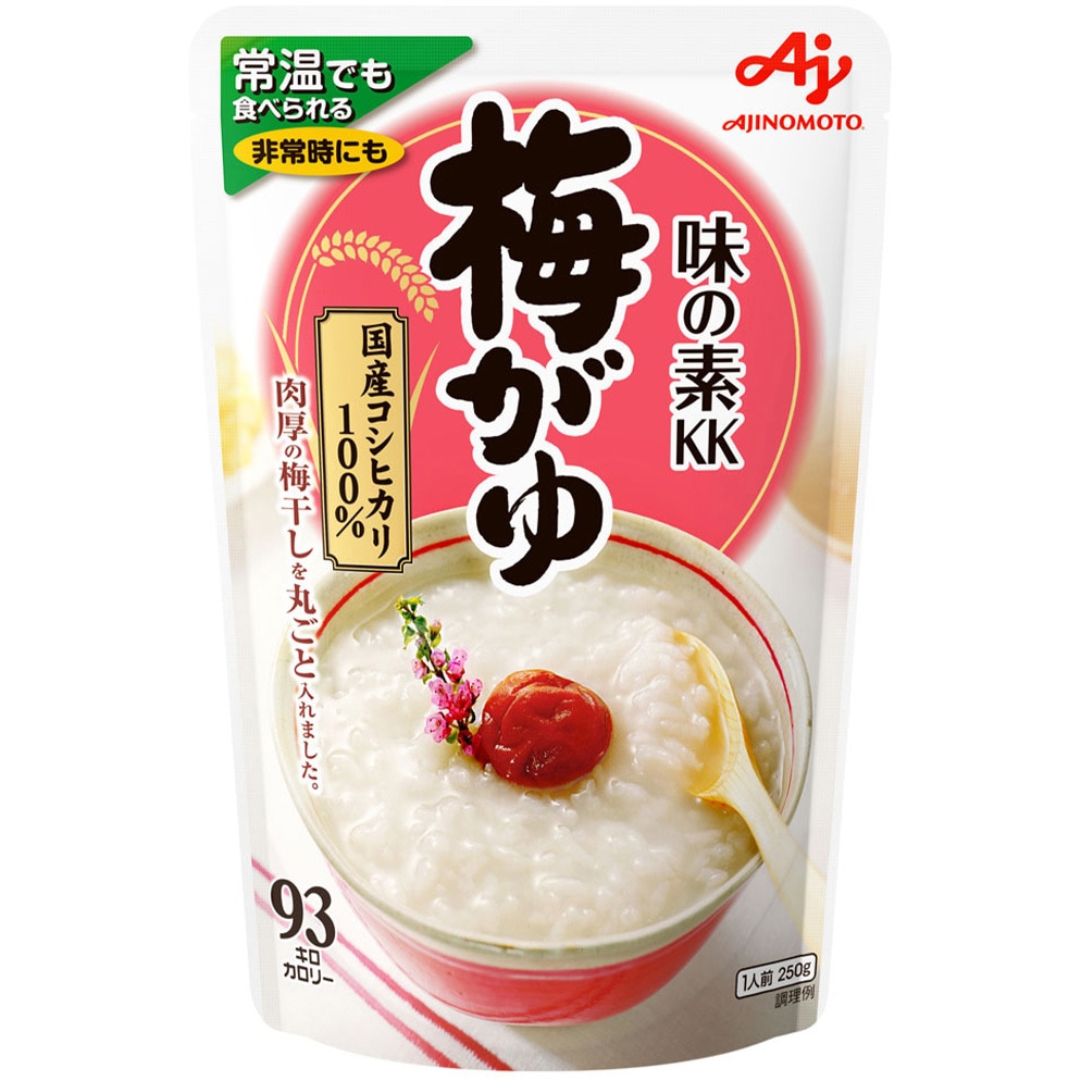 おかゆ おかゆ梅がゆ 1セット(250g×3個) 味の素 【通販モノタロウ】