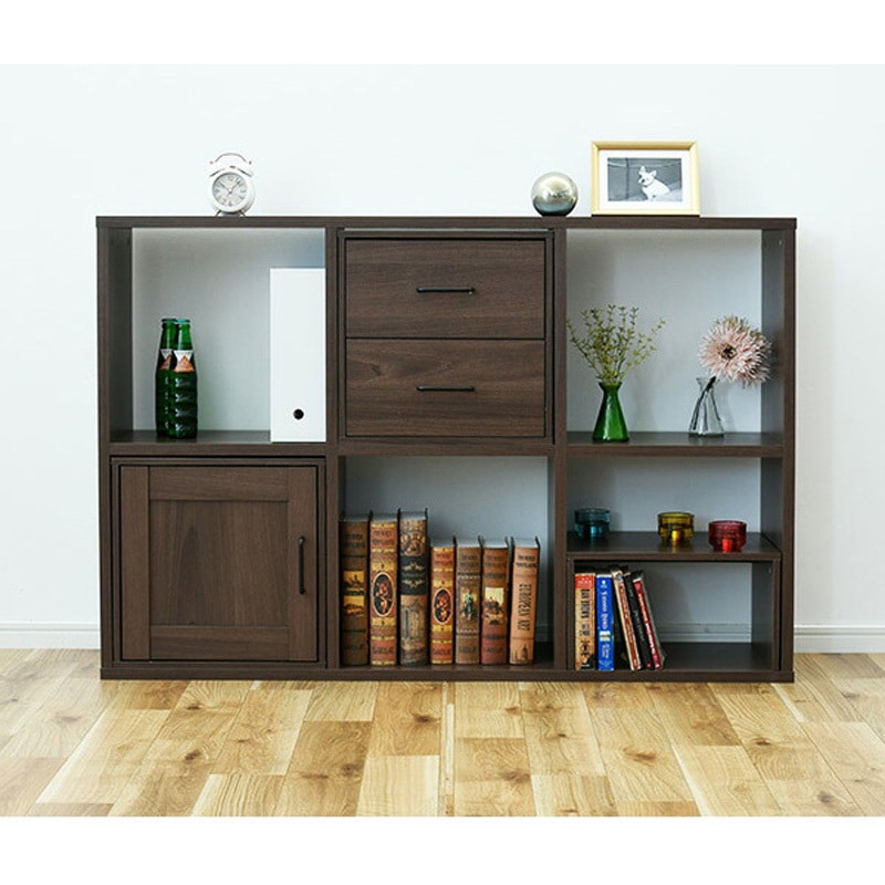 FCOS-3X2(WL) ラック オープンラック 3列 おうちスッキリシェルフ