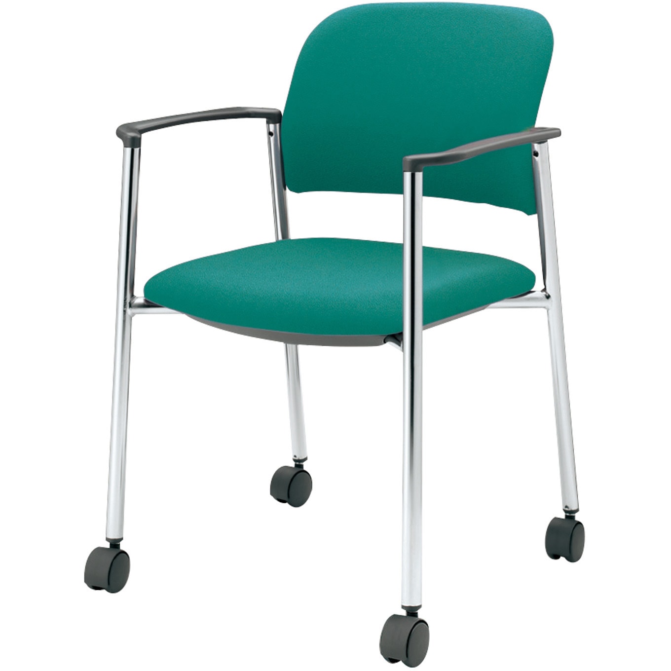 CK-M101CHSX24-W 会議用イス 100シリーズ  キャスタータイプ (配送・組立サービス付き) コクヨ 組立・設置・取付 ミディアムミント色 スタッキング可 ポリプロピレン   CK-M101CHSX24-W