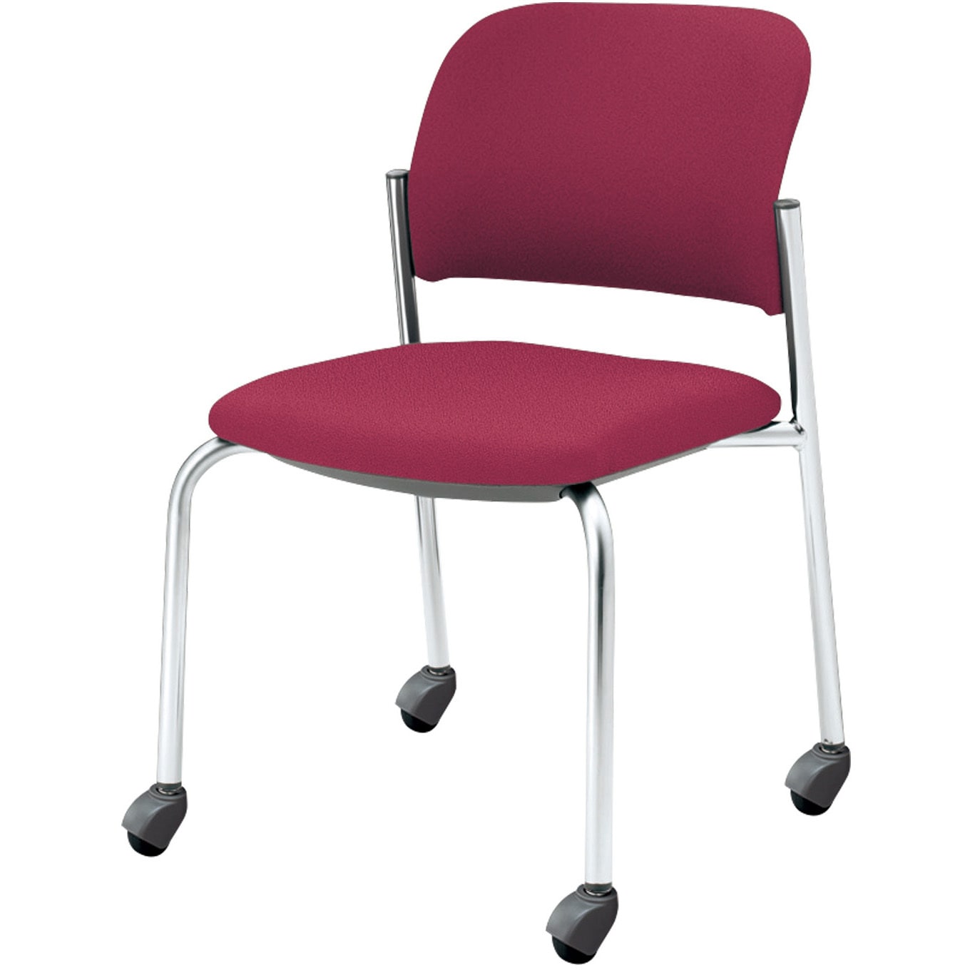 CK-M100CHSXA9-VN 会議用イス 100シリーズ  キャスタータイプ (配送・組立サービス付き) コクヨ 組立・設置・取付 ミディアムローズ色 スタッキング可 ポリプロピレン   CK-M100CHSXA9-VN