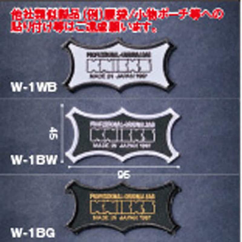 W-1BG KNICKSオリジナルロゴ刺繍ワッペン W-1 1個 ニックス(KNICKS