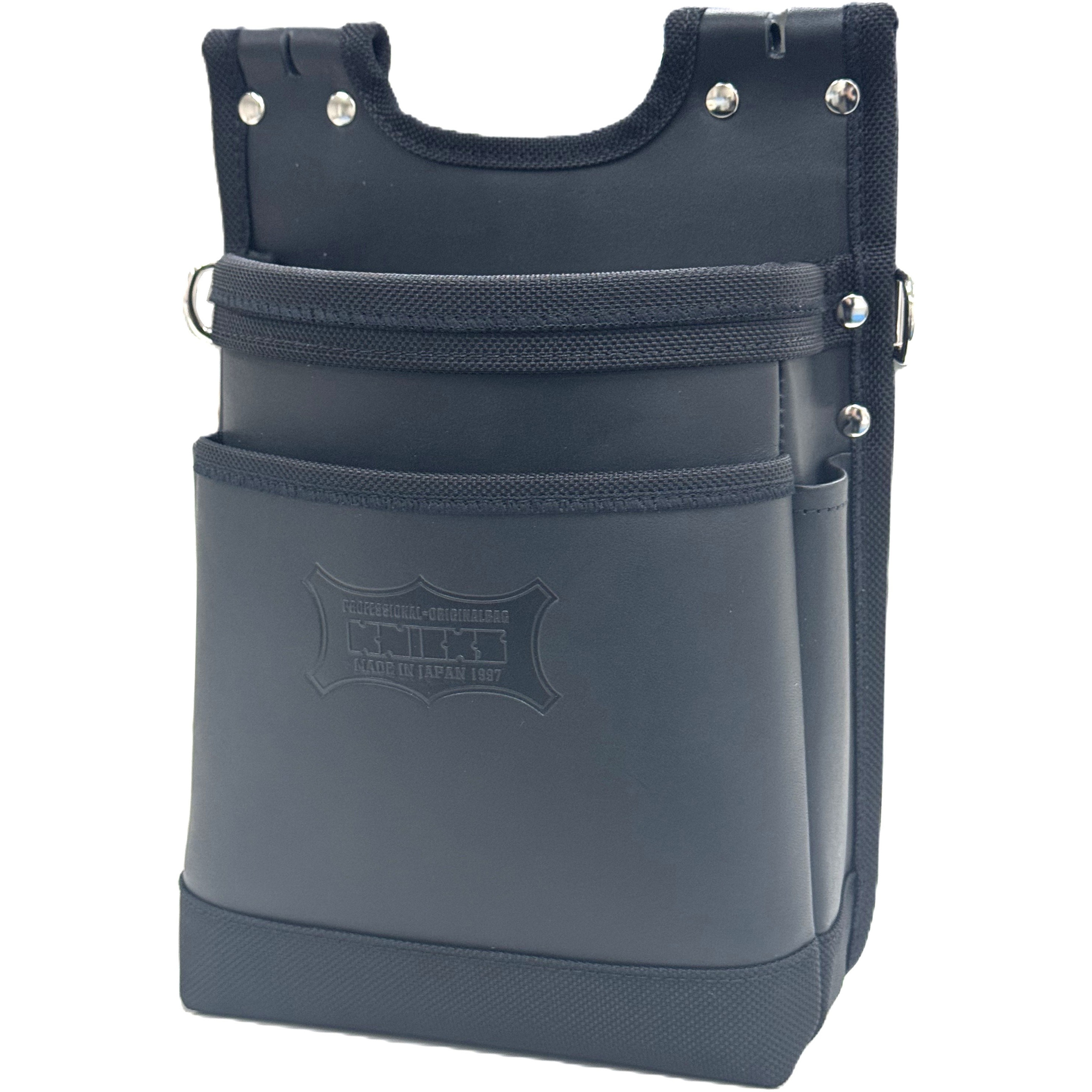 ニックス KBS-201BA　ヌメ革建築用2段腰袋 アウトレット】ニックス(KNICKS) ヌメ革建築用2段腰袋【バリスティック