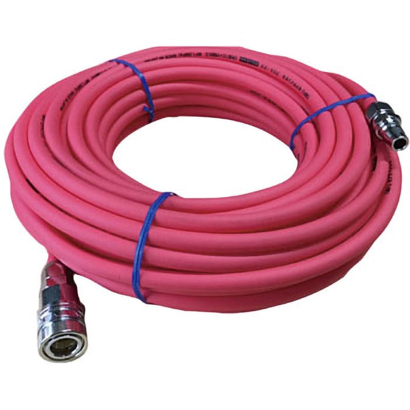 TAC10x6.5-30 カプラー付PVCエアーホース ヤマトエンジニアリング ピンク色 柔軟性/滑り 圧縮空気用 内径6.5mm外径10mm長さ30m 6,686円