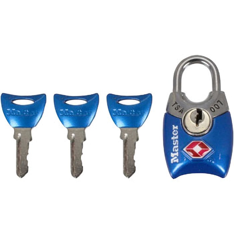 4689JADBLU TSA南京錠 シリンダー式 MasterLOCK ブルー色 4689JADBLU
