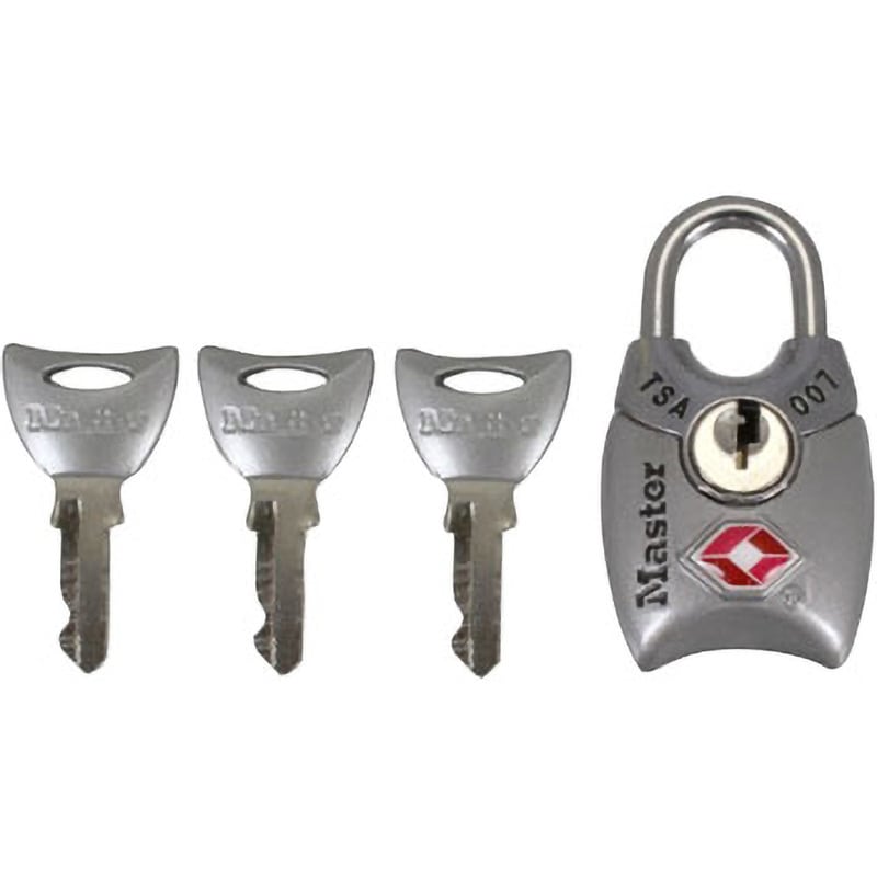 4689JADSLV TSA南京錠 シリンダー式 MasterLOCK シルバー色 4689JADSLV
