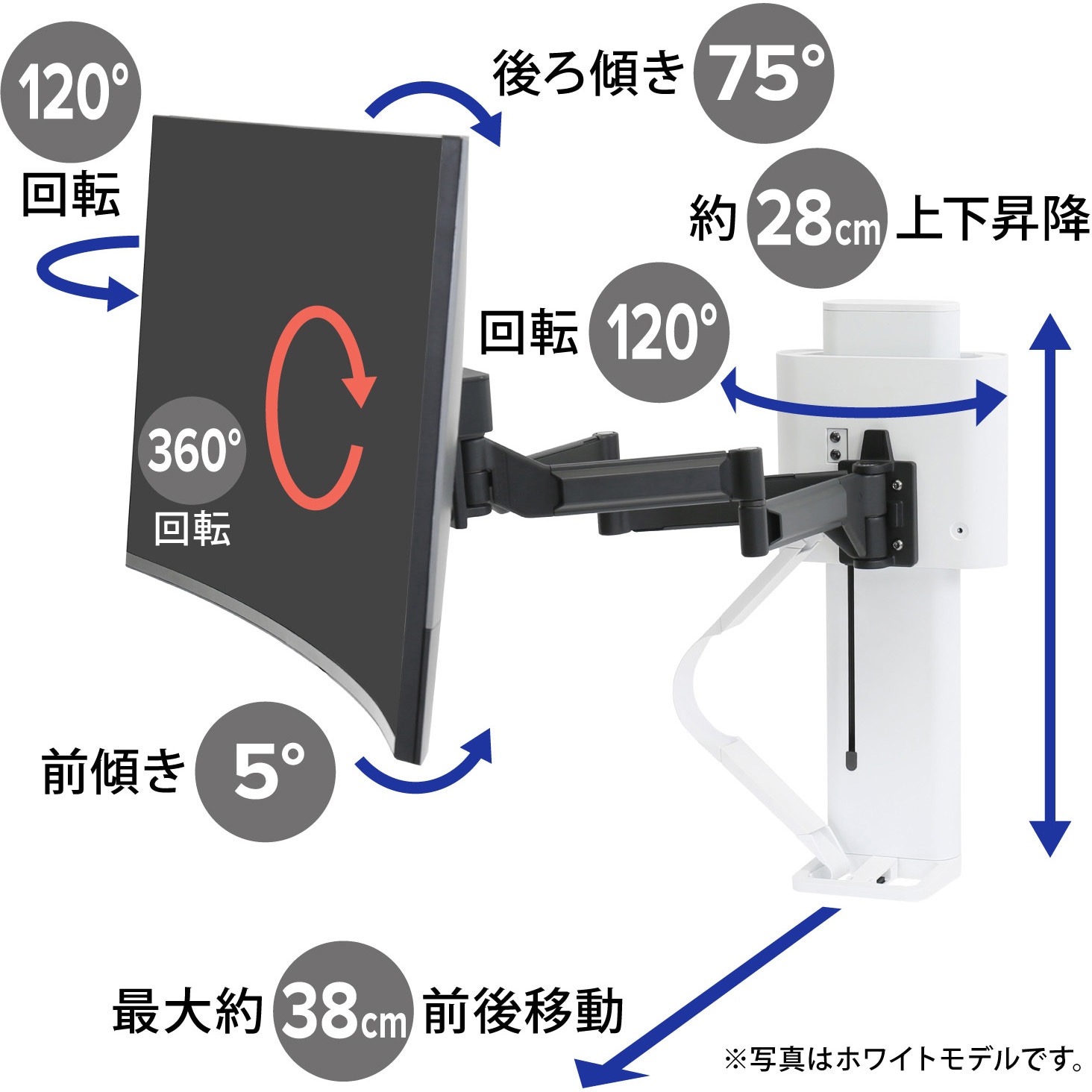 45-630-224 エルゴトロン TRACE (トレース) モニターマウント マット