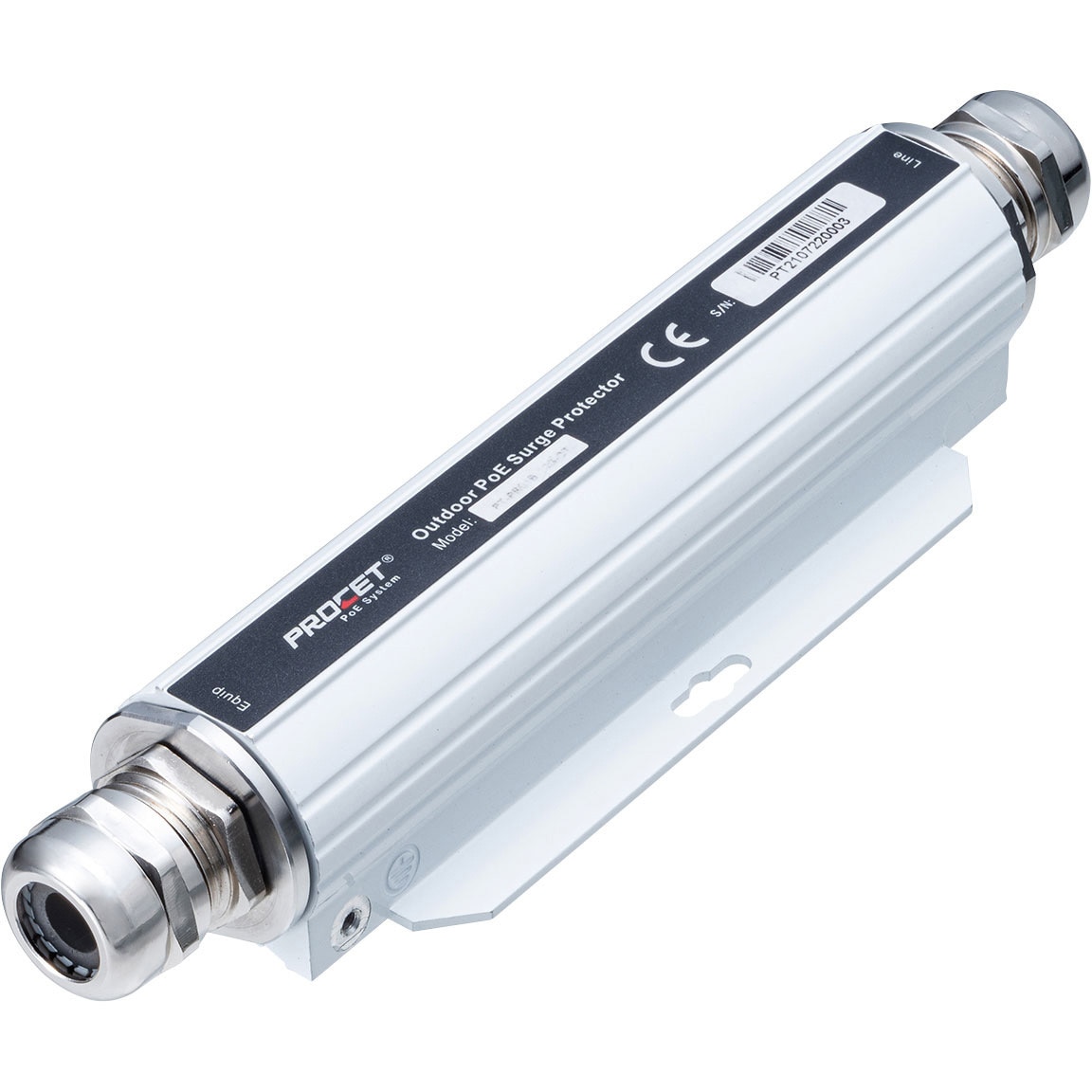 LAN-NF10GPOE サージプロテクタ サンワサプライ 寸法W53×D209×H37.5mm  LAN-NF10GPOE