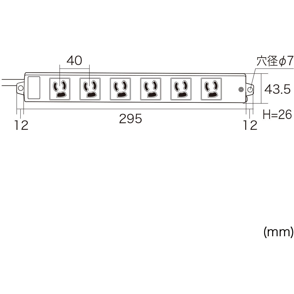 TAP-KS6-2 電源タップ サンワサプライ ○マグネット 3P抜け止め 定格