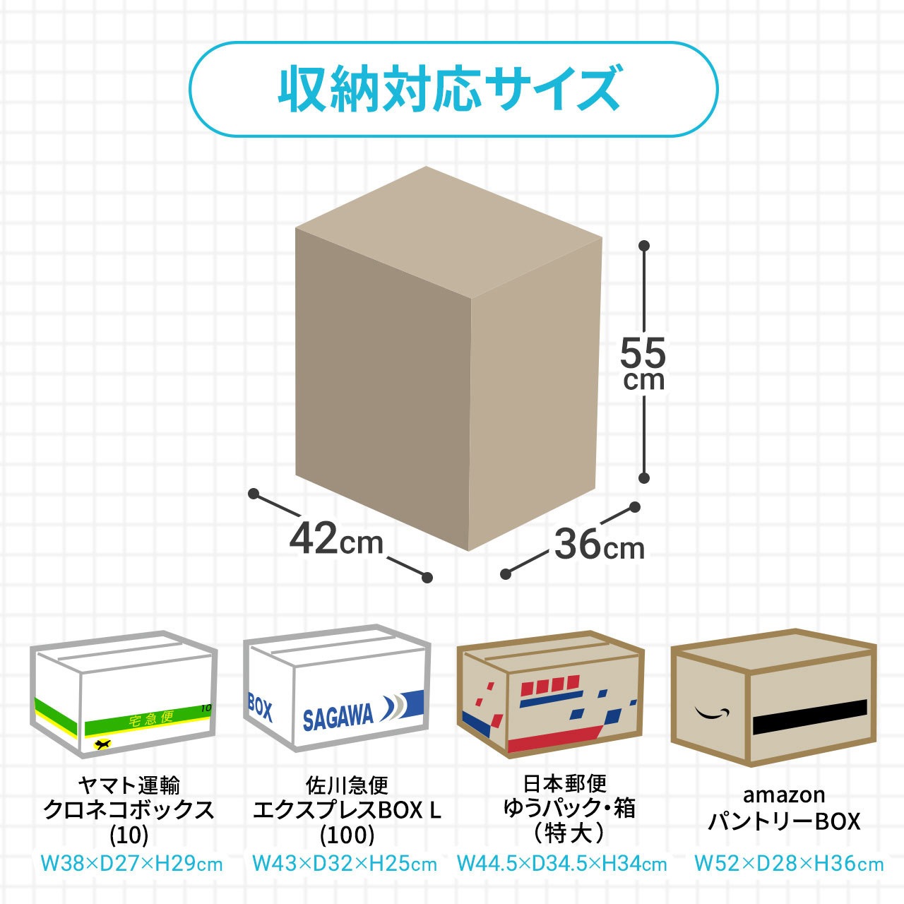300-DLBOX022DBL 宅配ボックス 1台 サンワダイレクト 【通販モノタロウ】