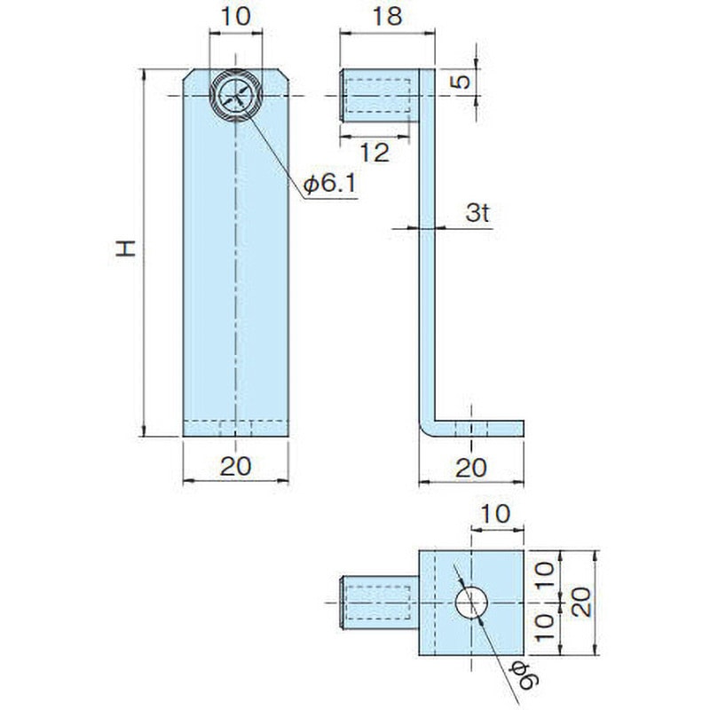 JB-2-30 配線固定バー(金具) 1個 ホシモト 【通販モノタロウ】