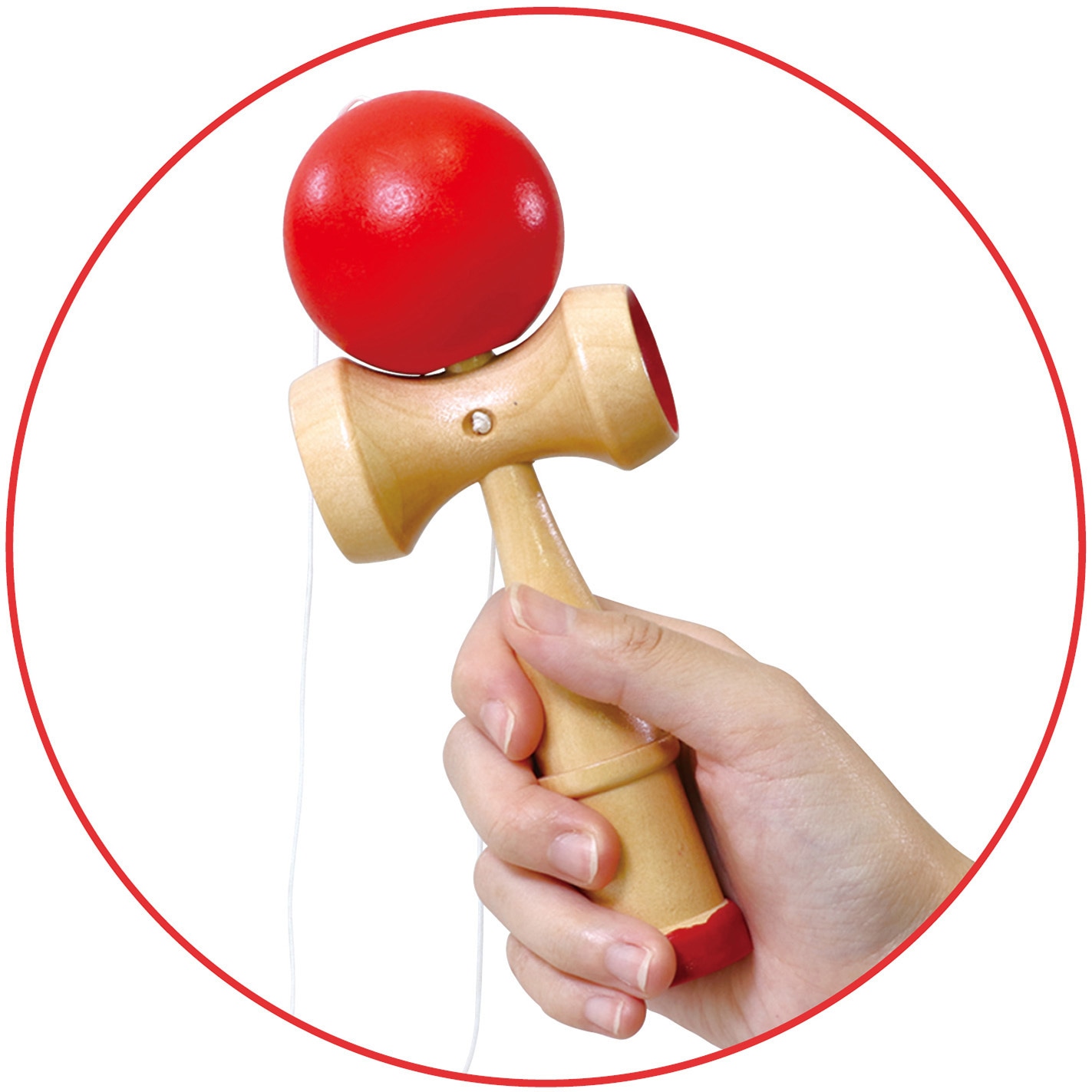 6915 カラーけん玉 赤 1個 アーテック[学校教材・教育玩具] 【通販