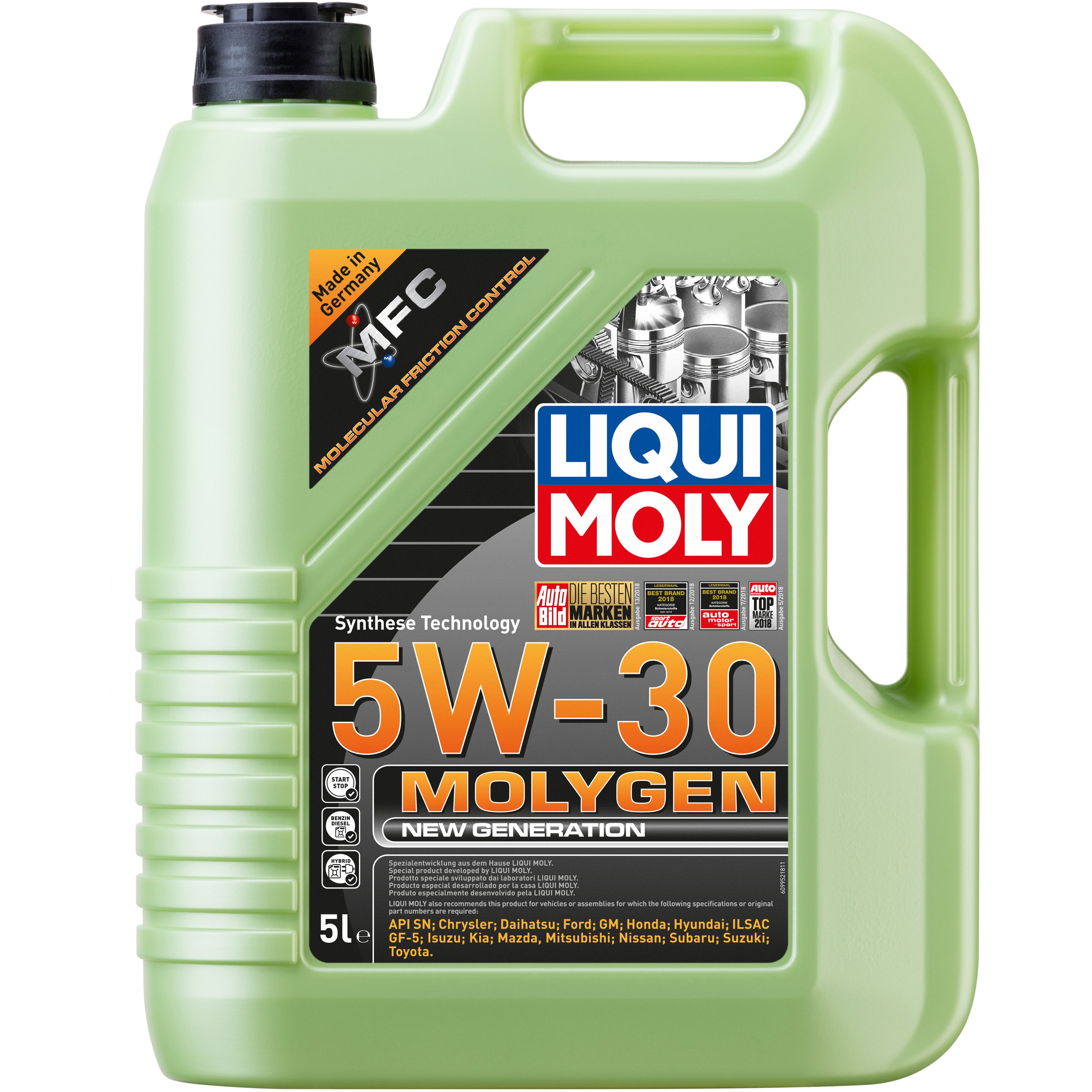 9952 モリジェンニュージェネレーション 5W-30 1本(5L) LIQUI MOLY 【通販モノタロウ】