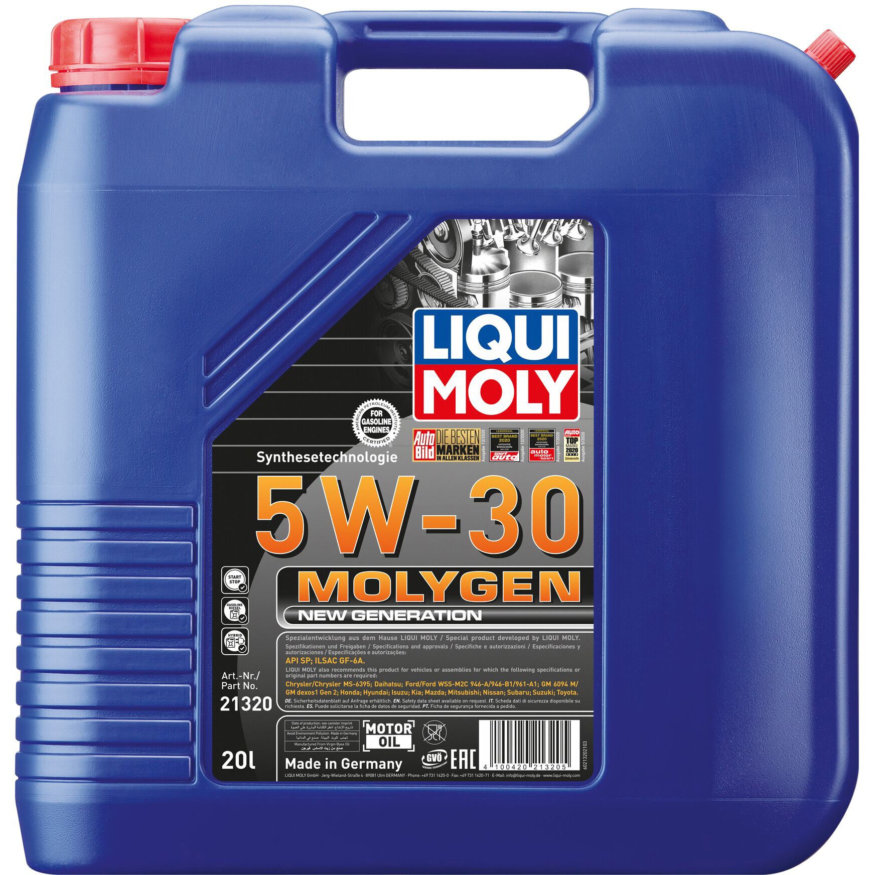 21320 モリジェンニュージェネレーション 5W-30 1本(20L) LIQUI MOLY 【通販モノタロウ】