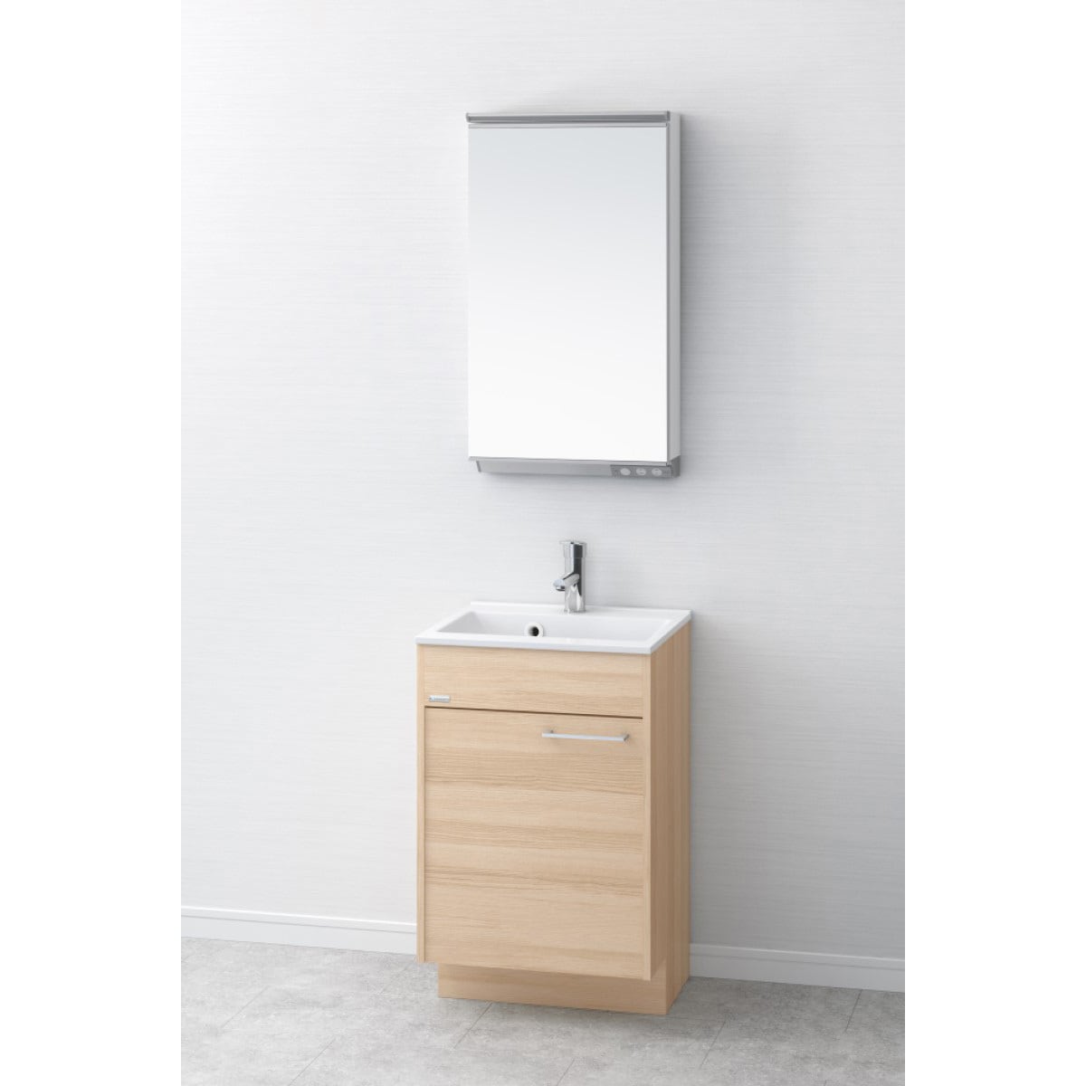 LKEA500TFNJMML45N1 デザイン洗面 アール キャビネット+洗面ボウル一