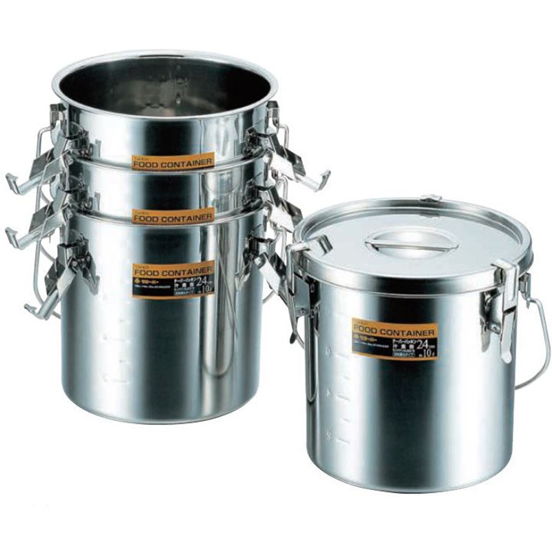 未使用品　パッキン付汁食缶27cm SUS316モリブデン 食缶 - 調理器具のSHOKUBI