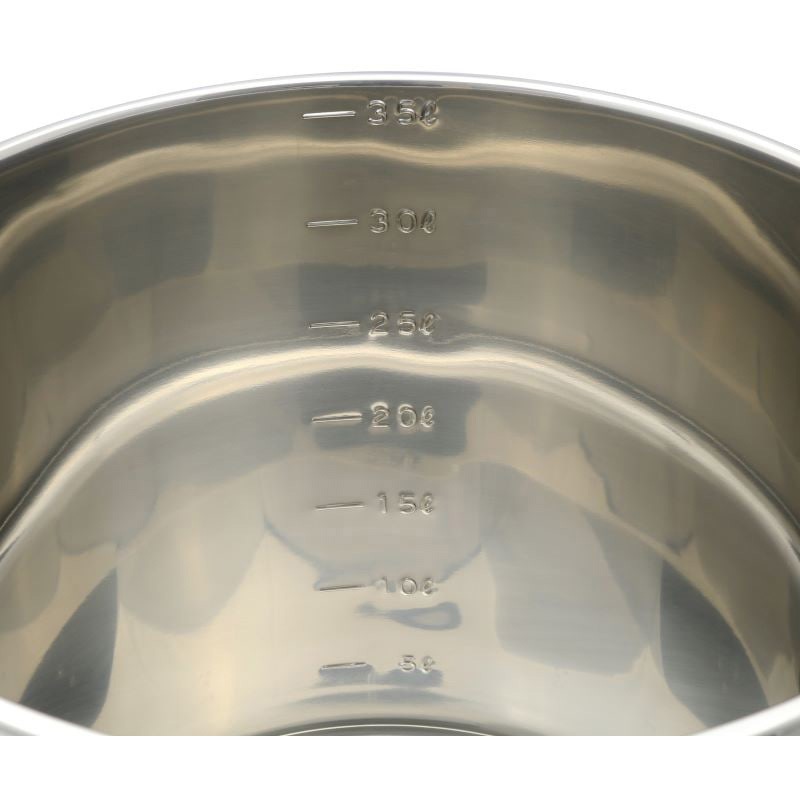 SH-4640D 18-8 キッチンポット(内蓋式・目盛付) SUGICO(スギコ) 丸